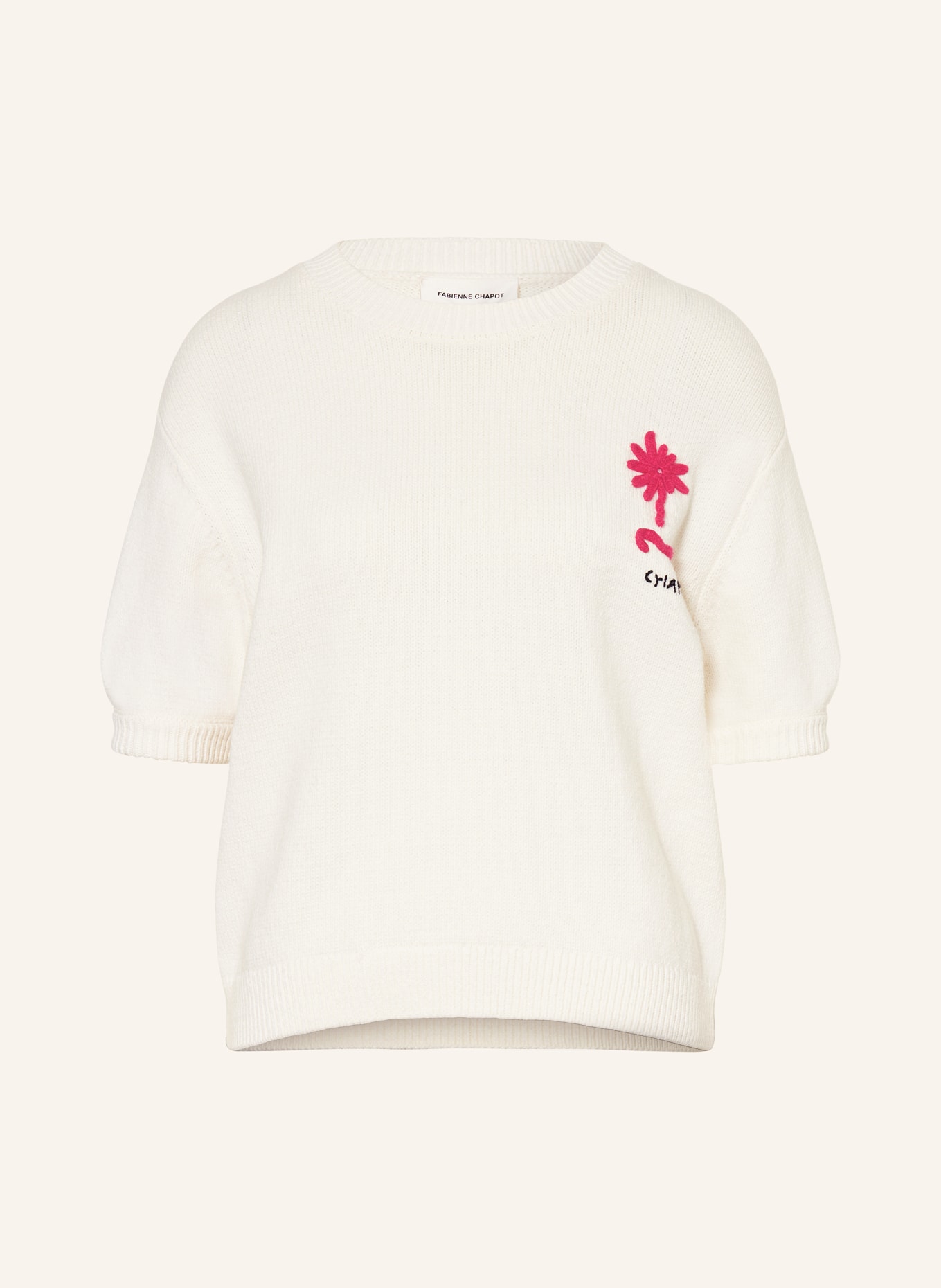 FABIENNE CHAPOT Strickshirt JISKA: CREME / PINK