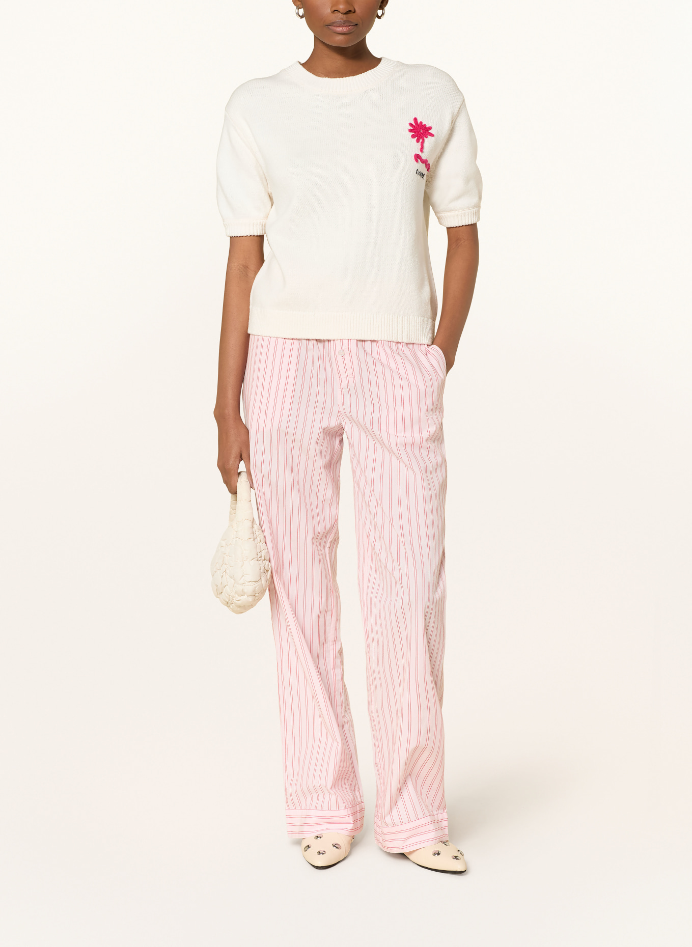 FABIENNE CHAPOT Strickshirt JISKA: CREME / PINK