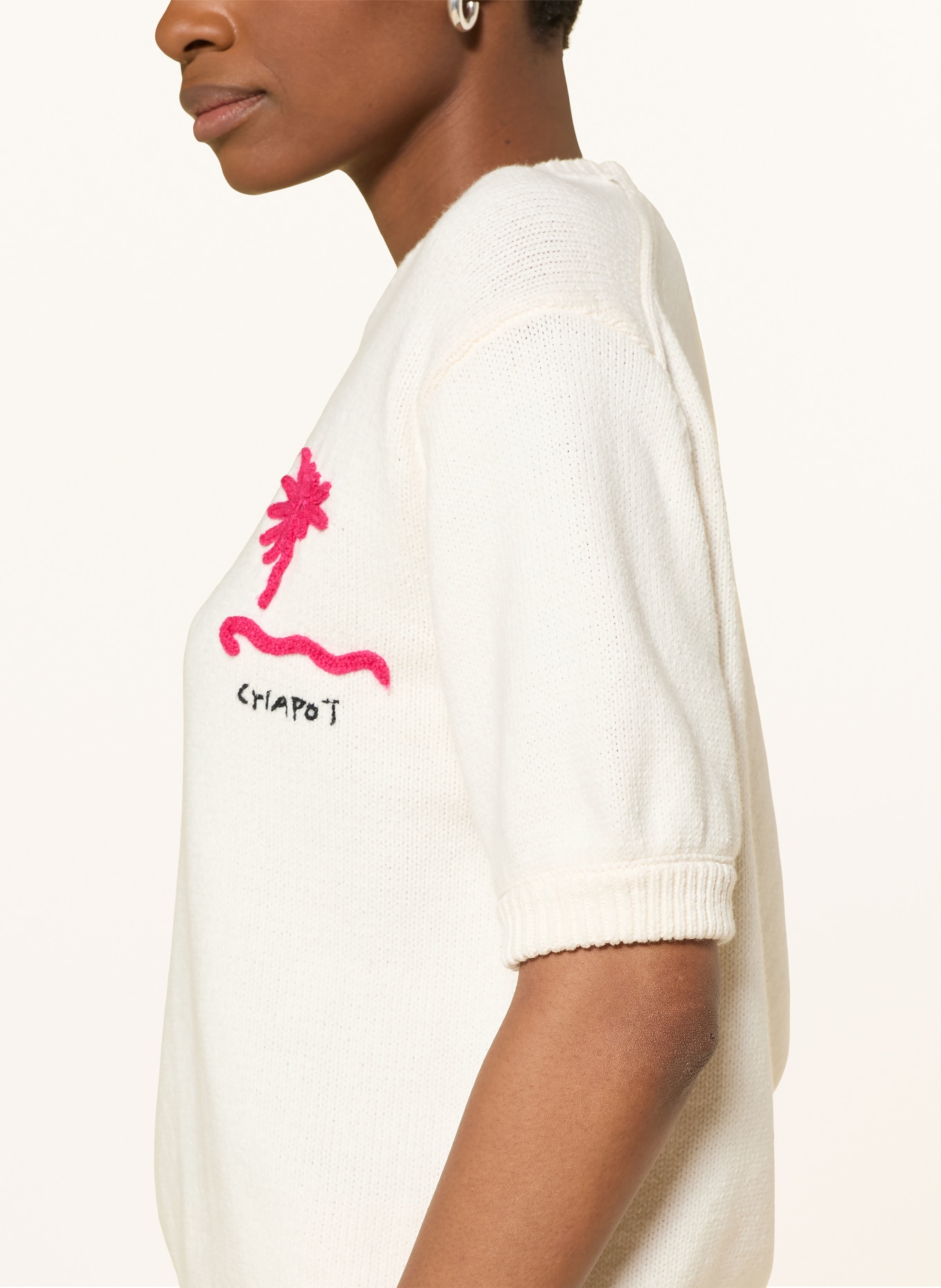 FABIENNE CHAPOT Strickshirt JISKA: CREME / PINK