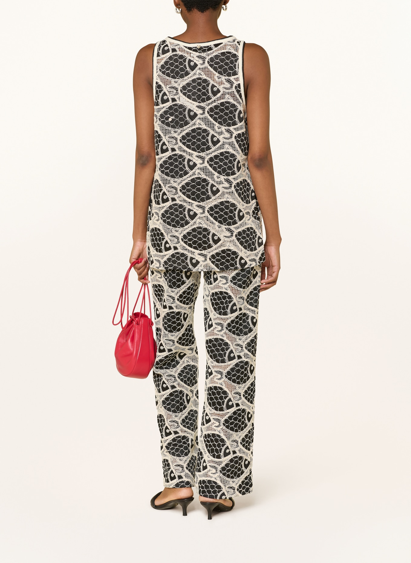 FABIENNE CHAPOT Hose MORA: SCHWARZ / CREME