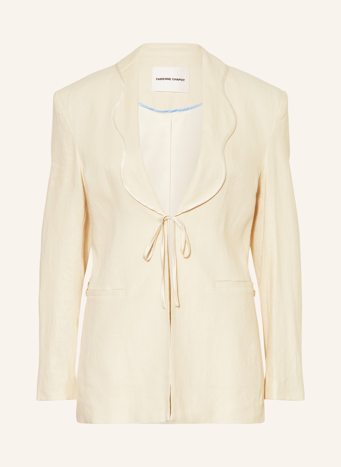 FABIENNE CHAPOT Blazer MILLOR mit Leinen: CREME