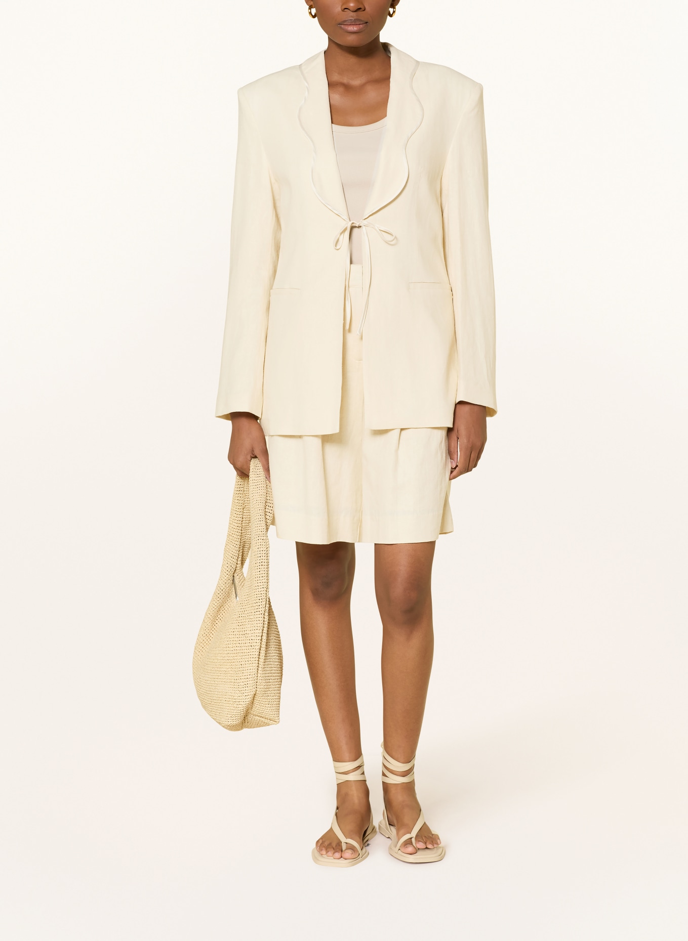 FABIENNE CHAPOT Blazer MILLOR mit Leinen: CREME