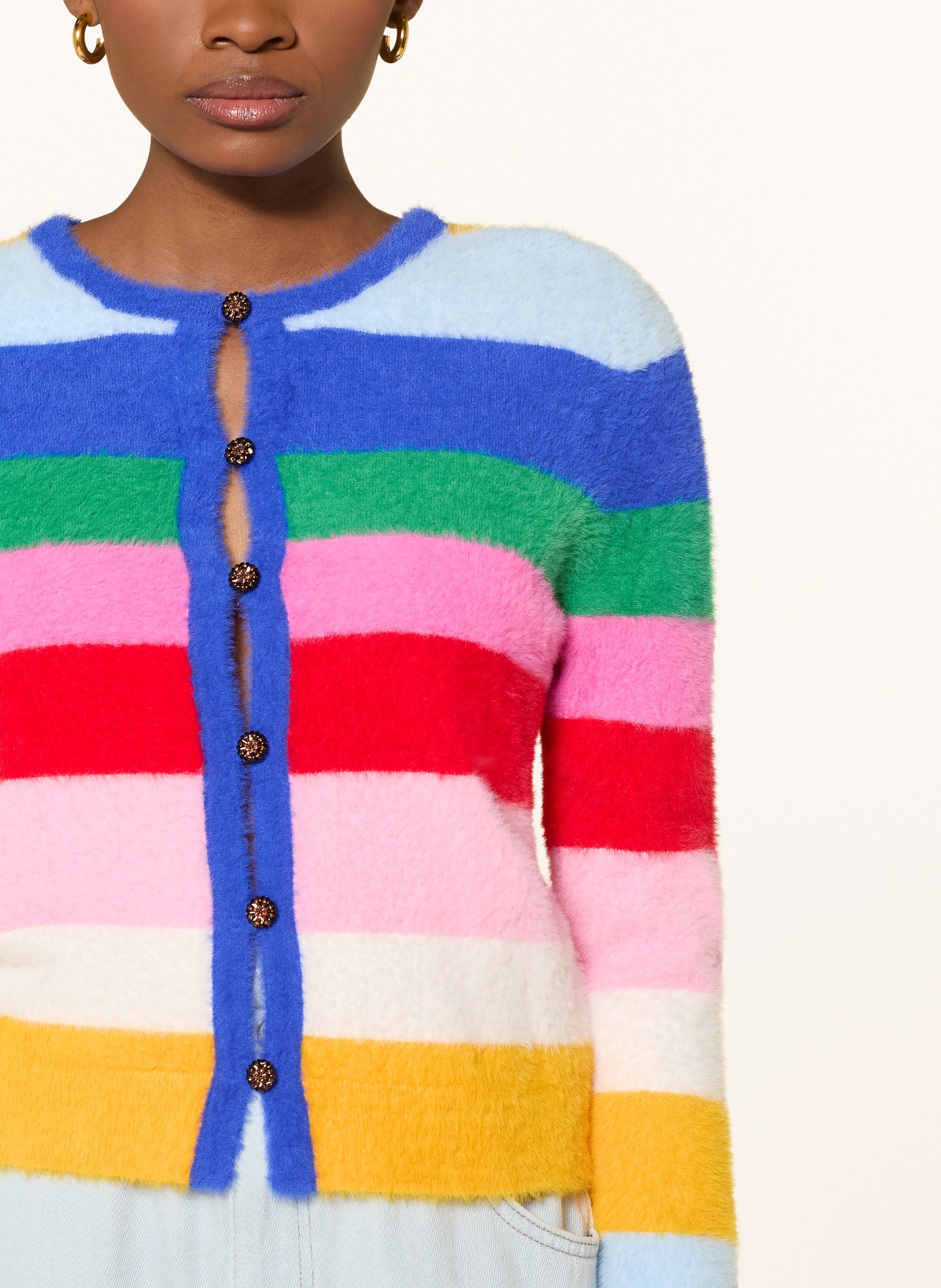 FABIENNE CHAPOT Strickjacke HENRY: BLAU / PINK / ROT