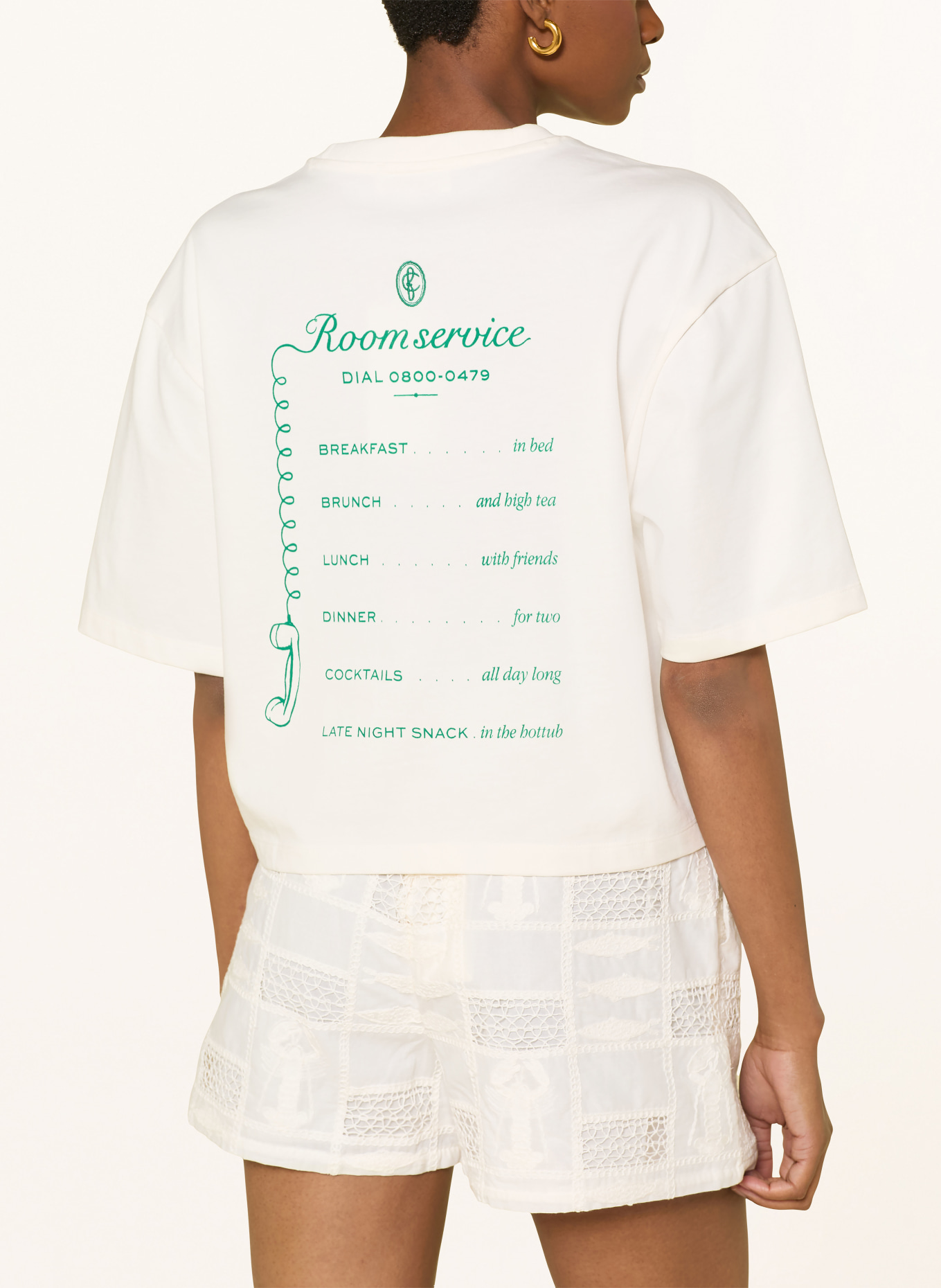 FABIENNE CHAPOT T-shirt BENJA: BLANC / VERT