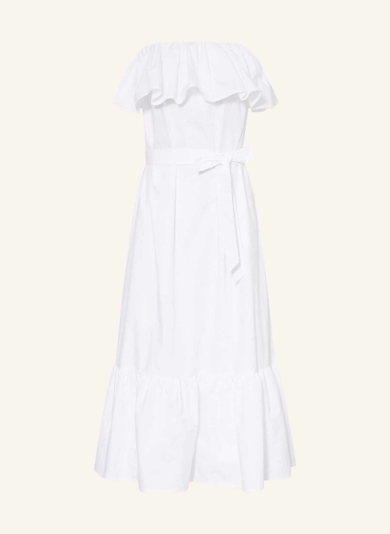 ESSENTIEL ANTWERP Off-Shoulder-Kleid JOYCE: WEISS