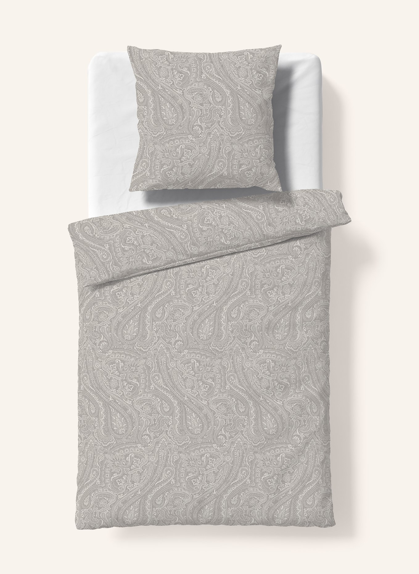 fleuresse Pościel LECH: SZAROBRĄZOWY / KREMOWY