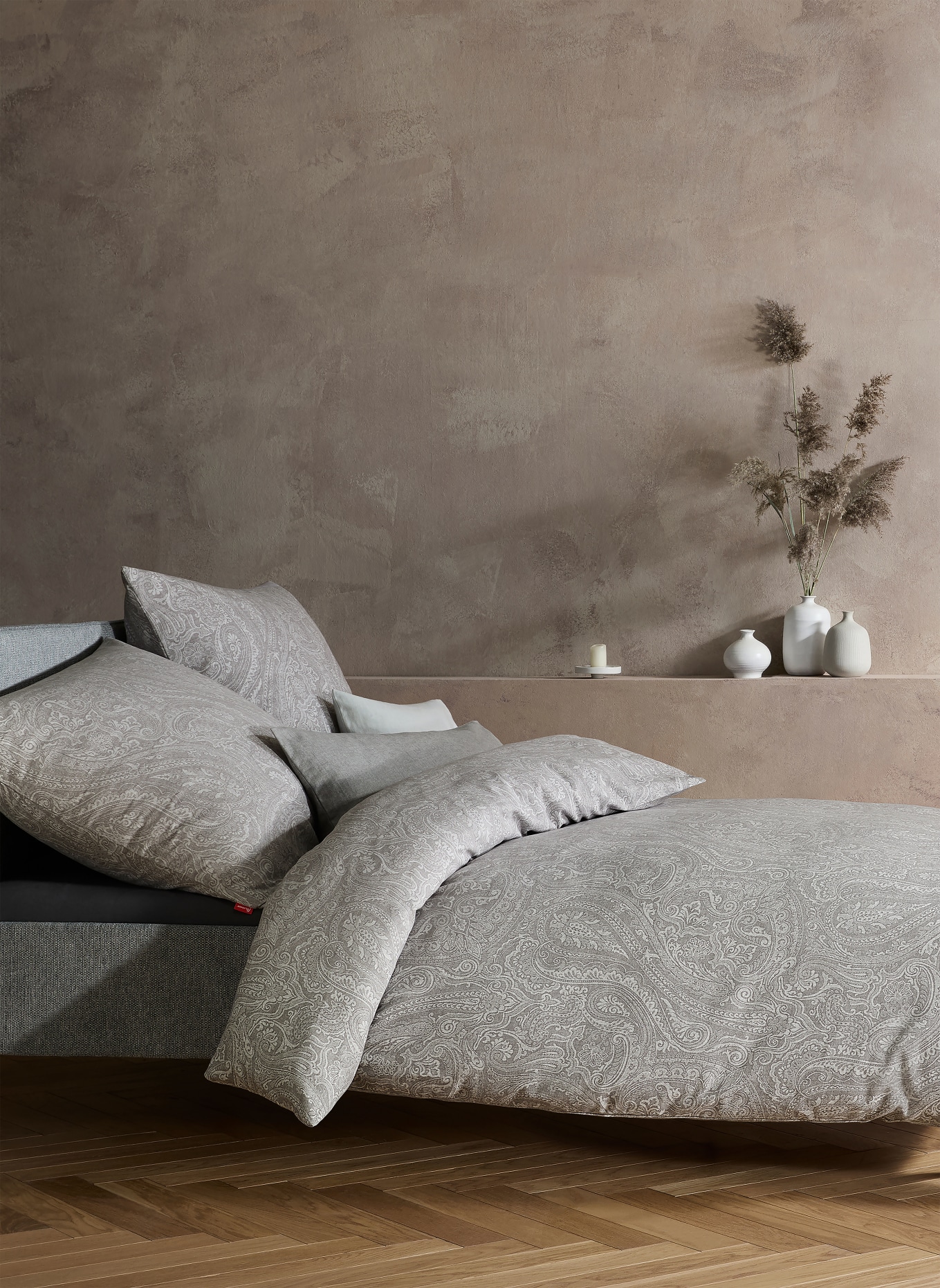 fleuresse Pościel LECH: SZAROBRĄZOWY / KREMOWY