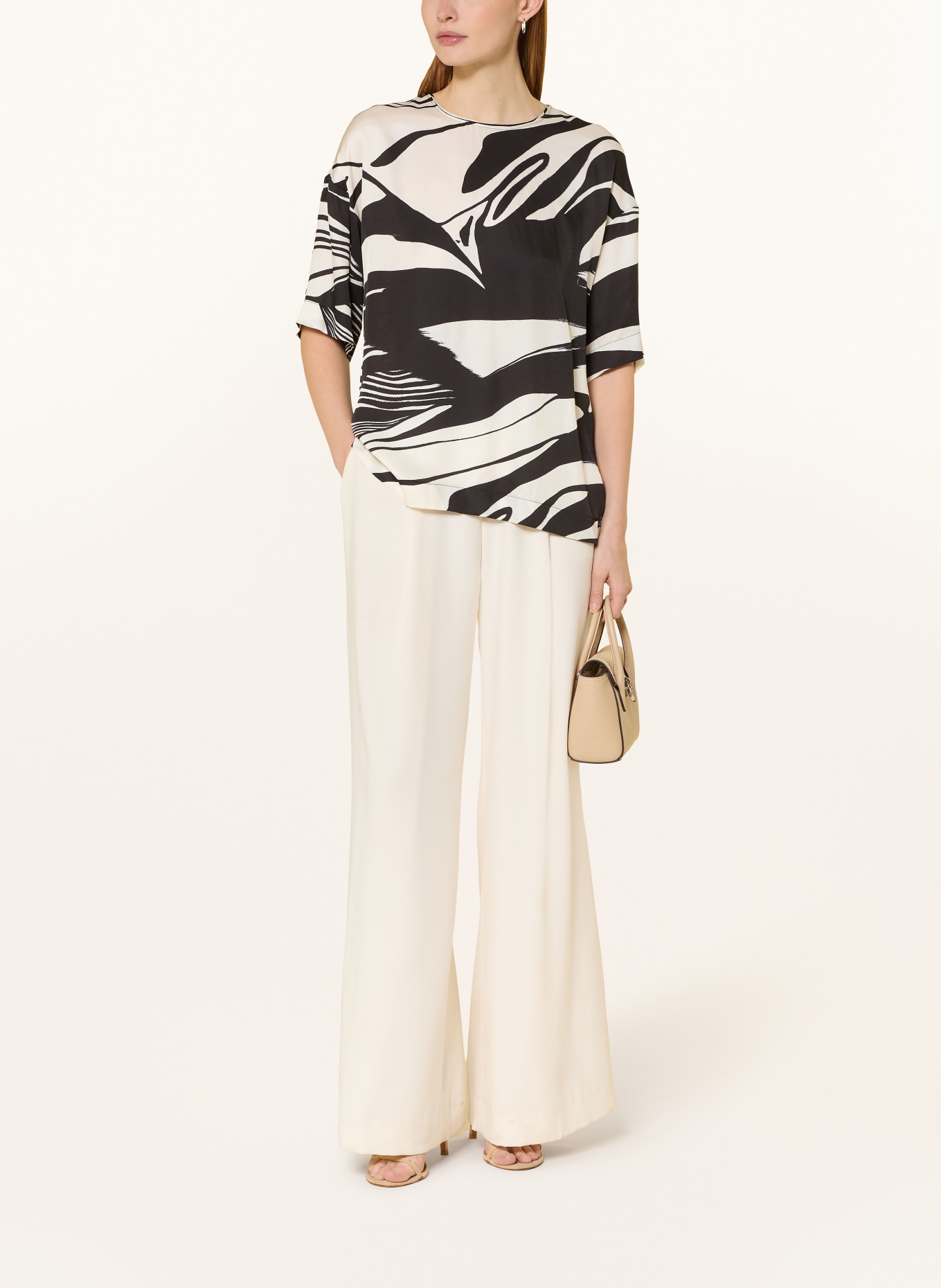 ELENA MIRO bluzka: CZARNY / KREMOWY