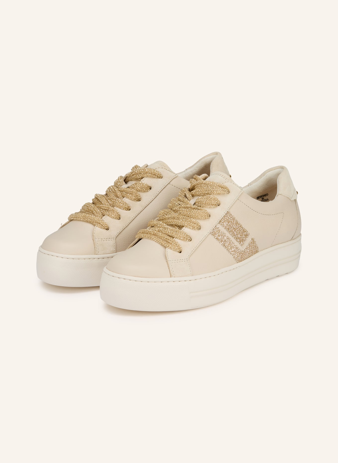 paul green Sneaker: BEIGE