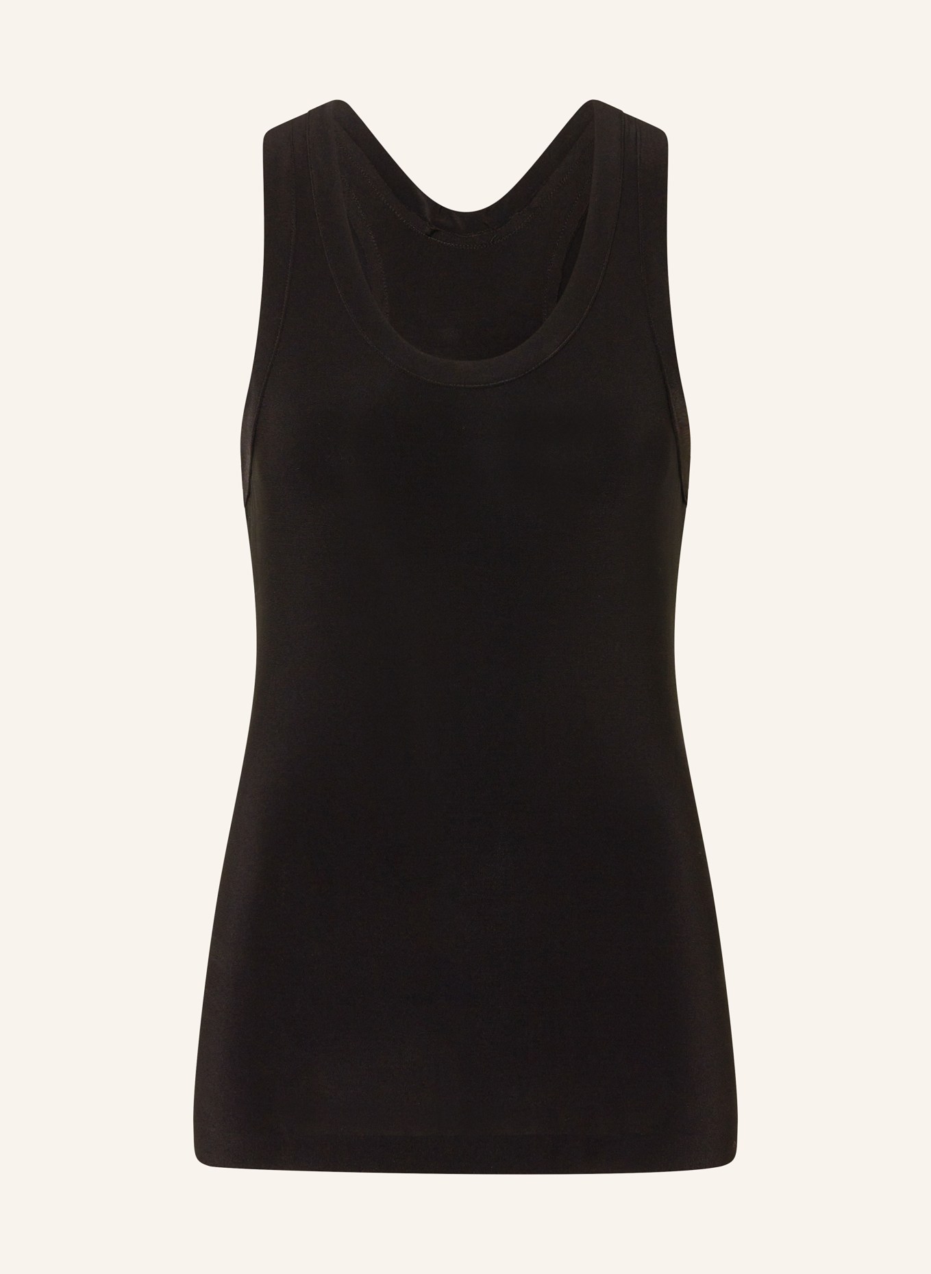 NORMA KAMALI Top: SCHWARZ