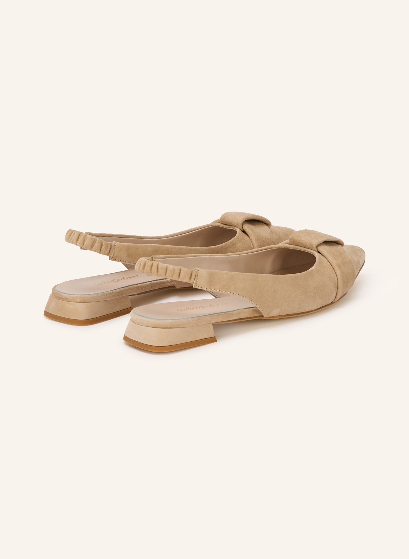 darling harbour sling ballerinas: CAMEL