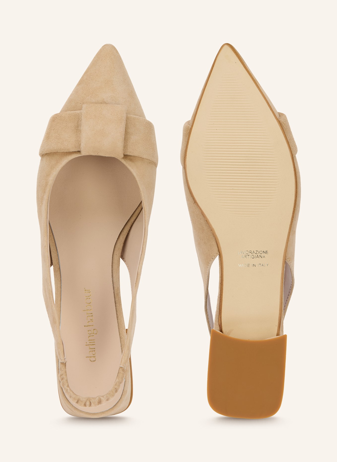 darling harbour sling ballerinas: CAMEL