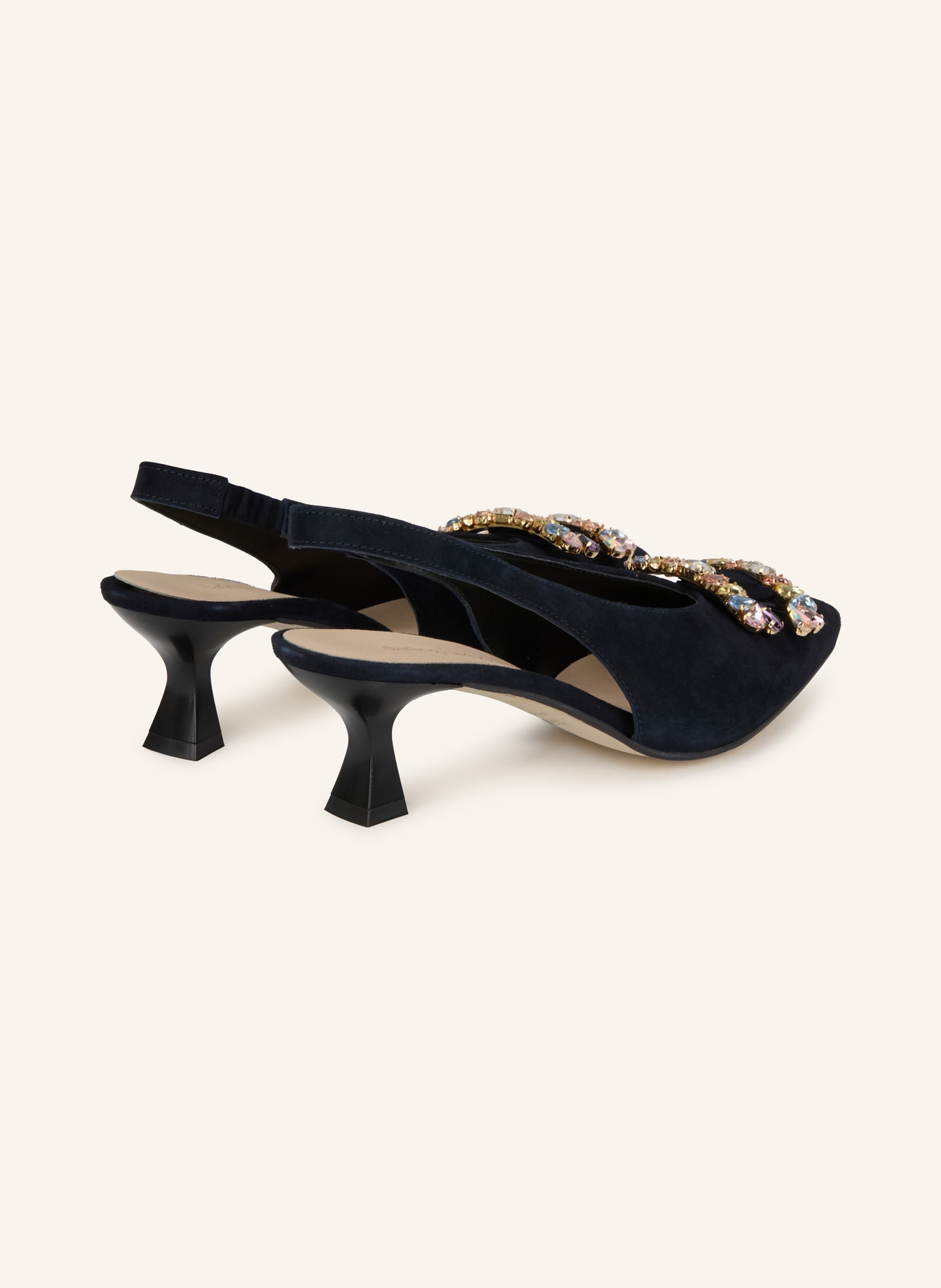darling harbour Slingpumps mit Schmucksteinen: SCHWARZ