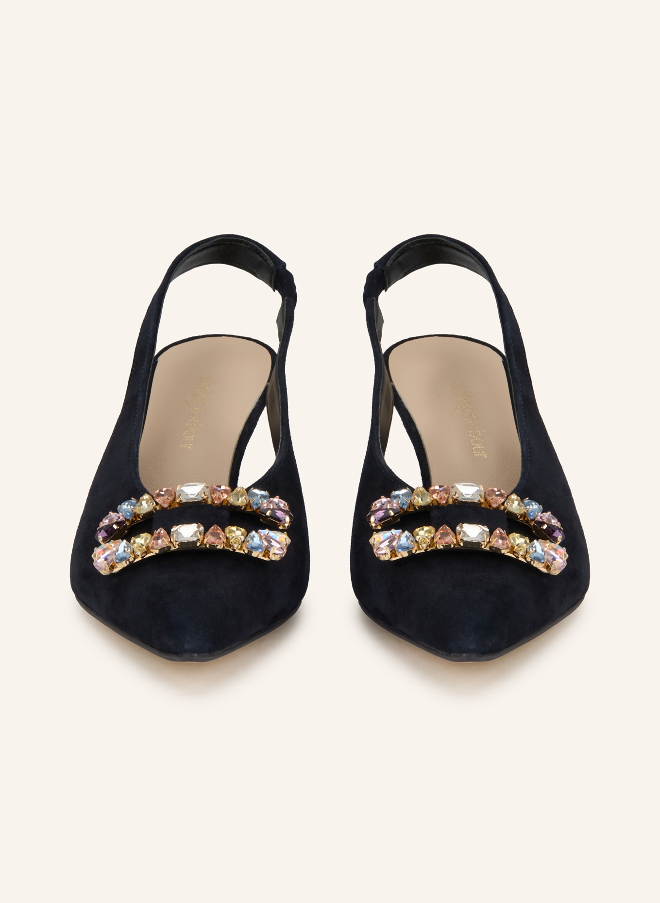 darling harbour Slingpumps mit Schmucksteinen: SCHWARZ