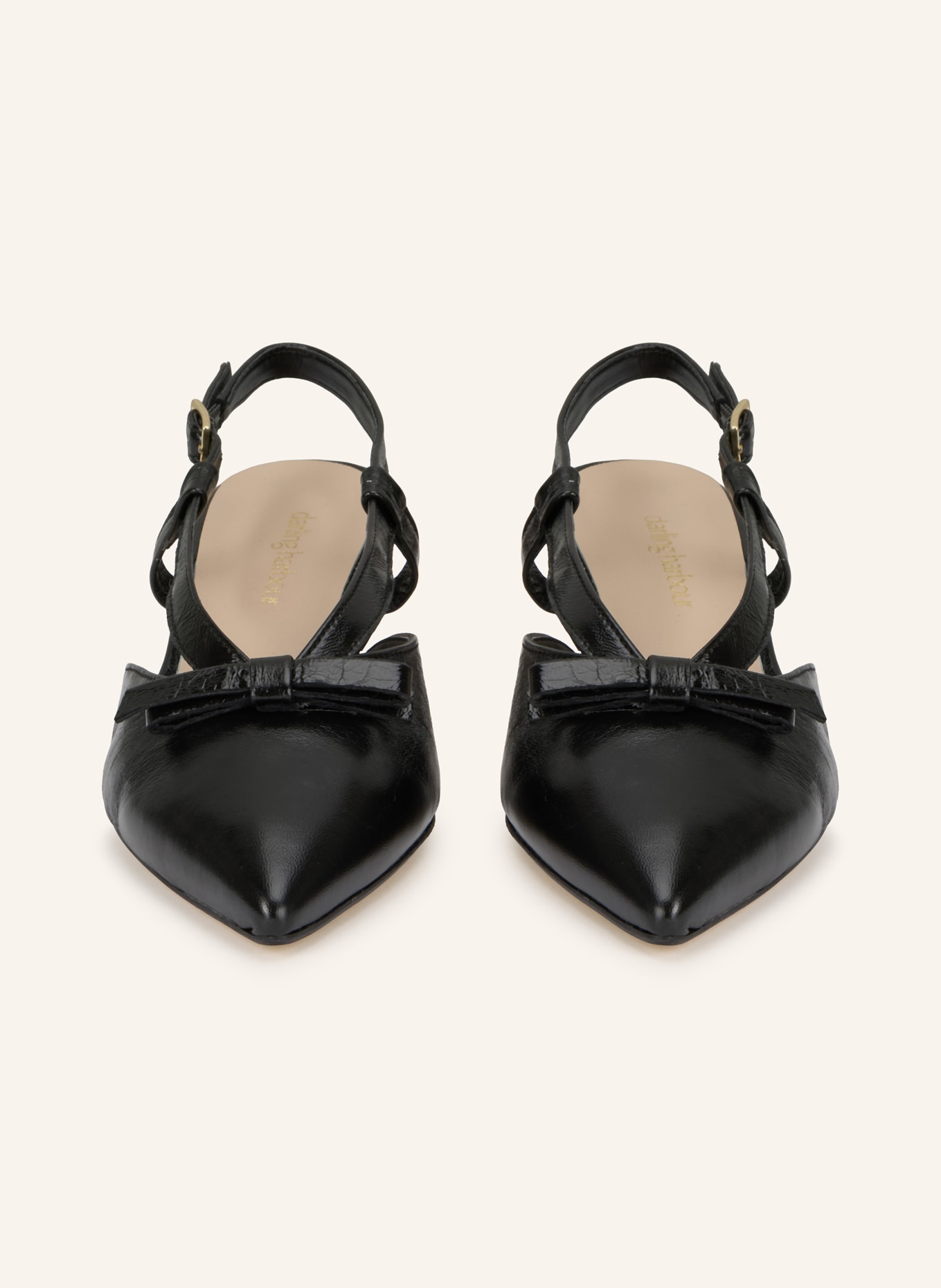 darling harbour slingback pumps: BLACK