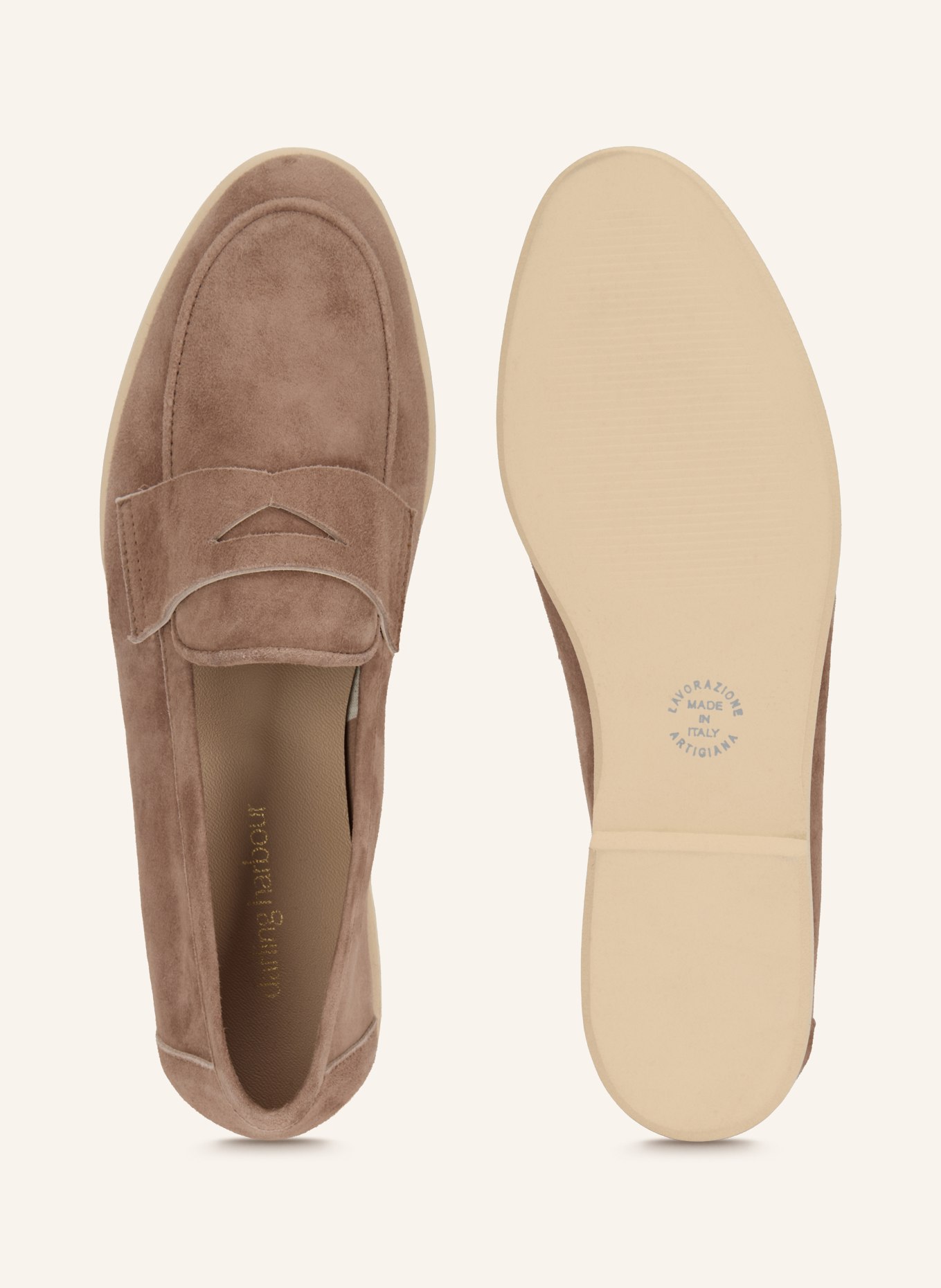 darling harbour penny loafer: TAUPE