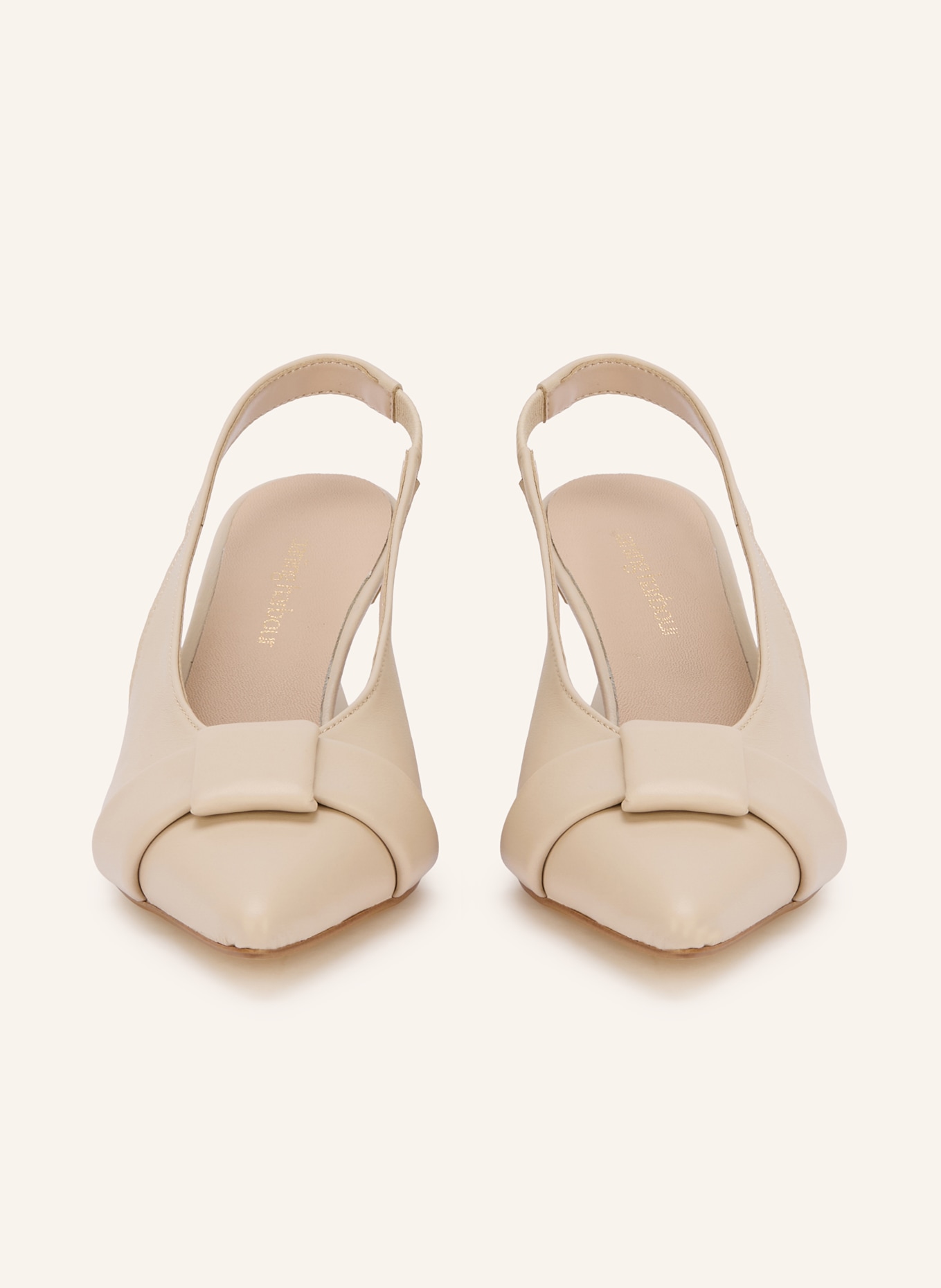 darling harbour slingback pumps: CREAM