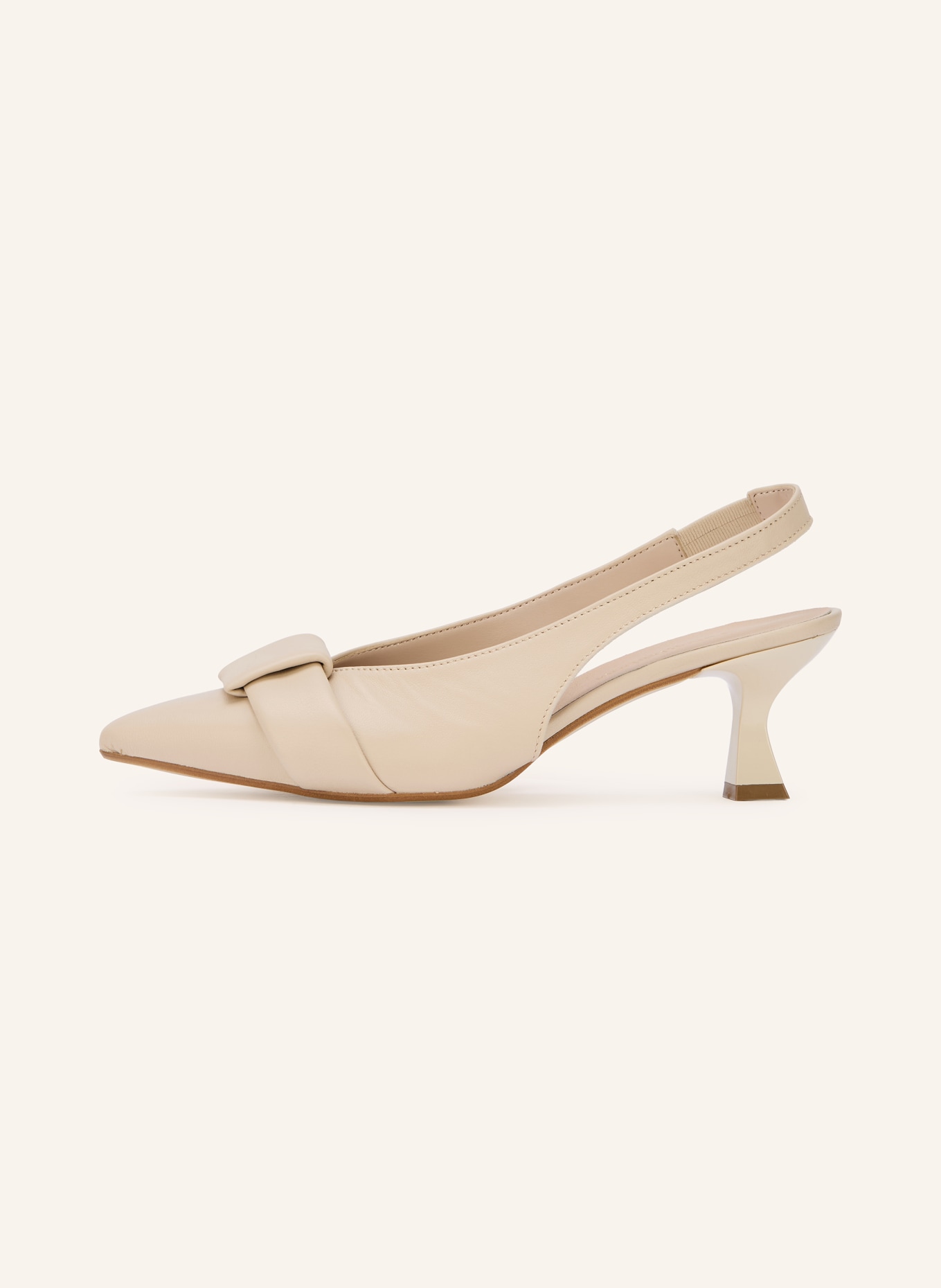 darling harbour slingback pumps: CREAM
