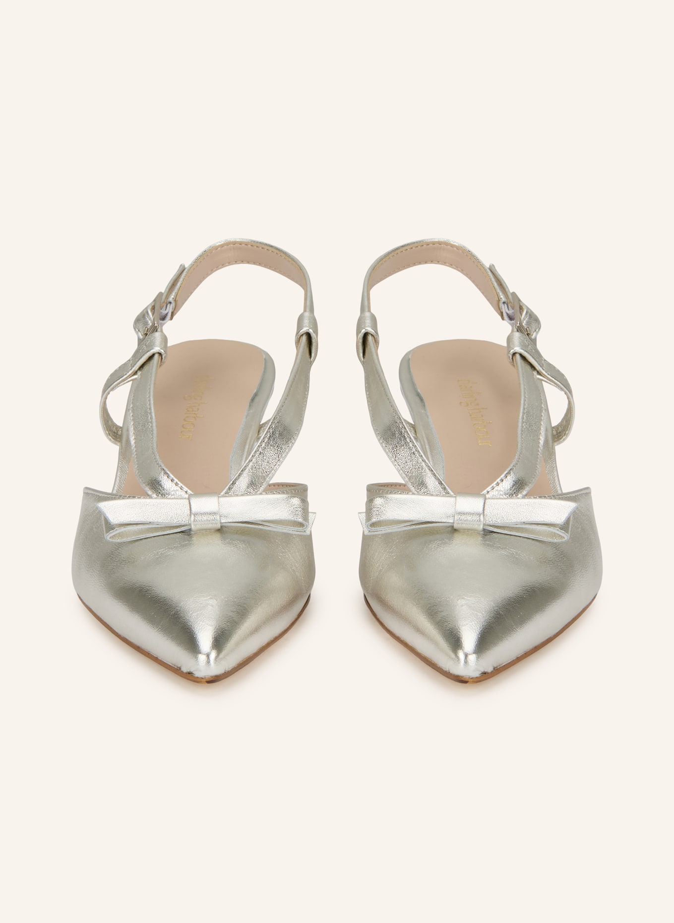 darling harbour slingback pumps: SILVER