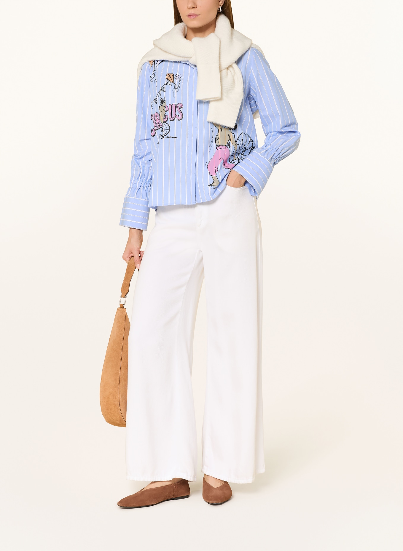 MILANO ITALY koszula: JASNONIEBIESKI / RÓŻOWY / BIAŁY