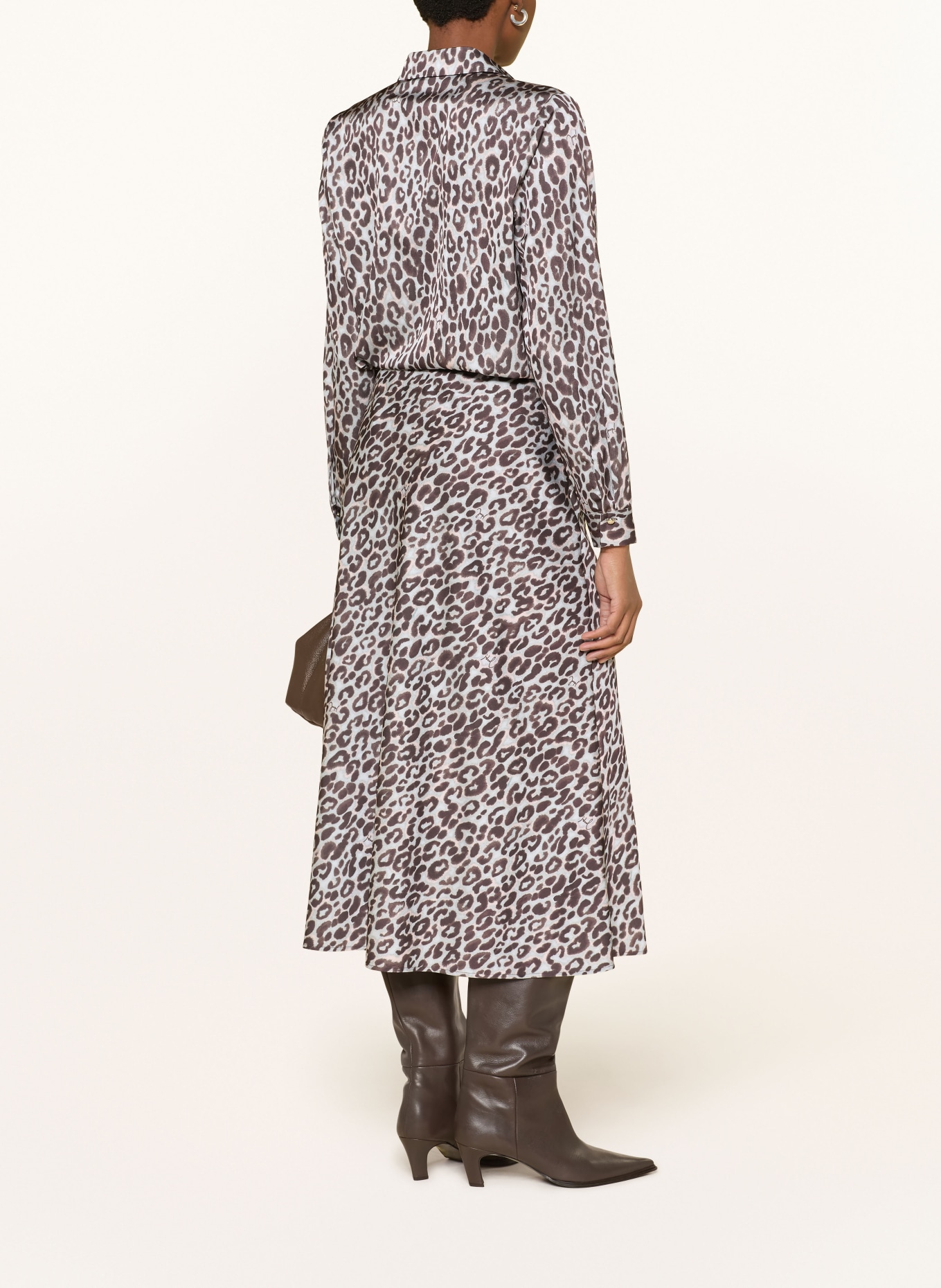 JOOP! Satinrock SAIDY: DUNKELGRAU / BEIGE / BLAUGRAU