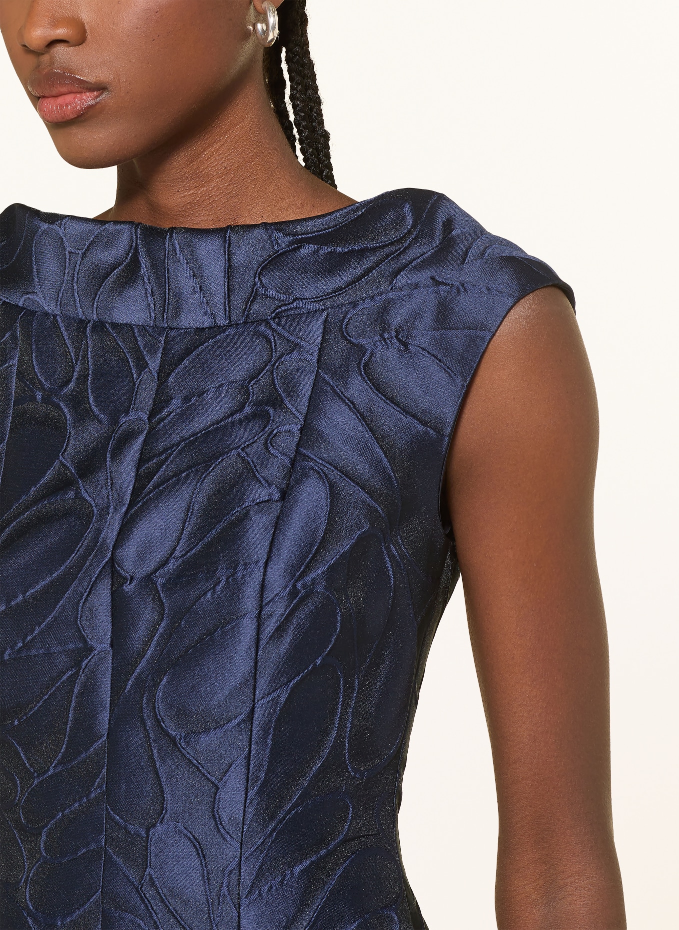 TALBOT RUNHOF Cocktailkleid aus Jacquard: 430 MARINE