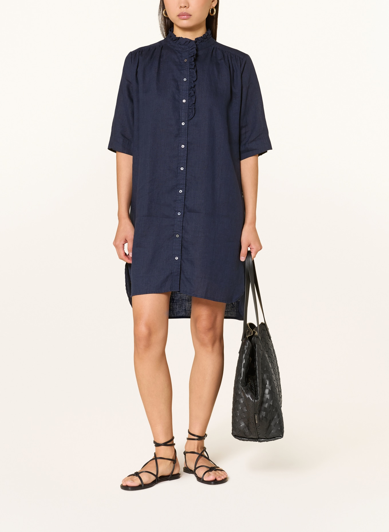 TONNO & PANNA linen dress: DARK BLUE