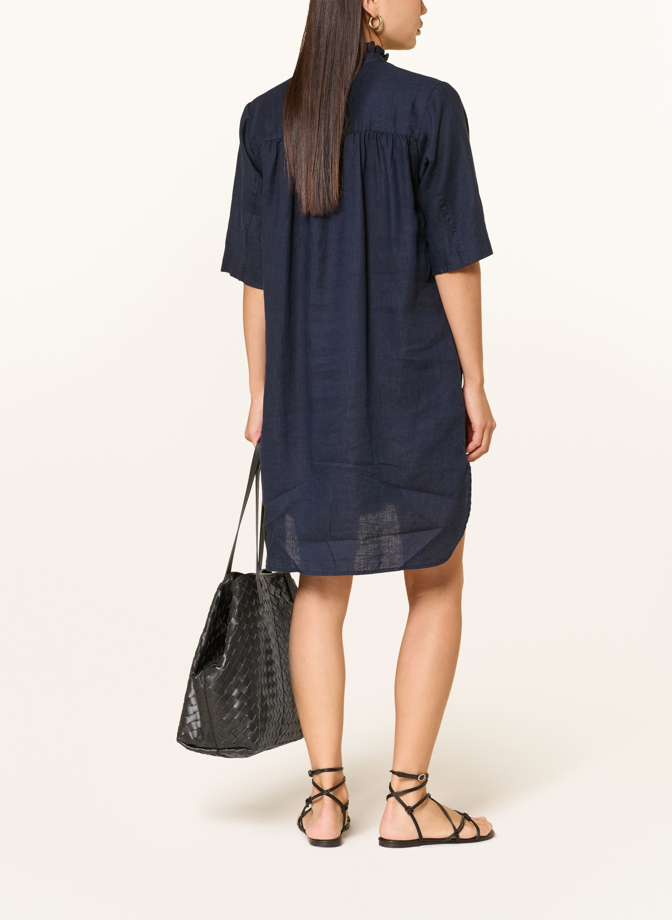 TONNO & PANNA linen dress: DARK BLUE