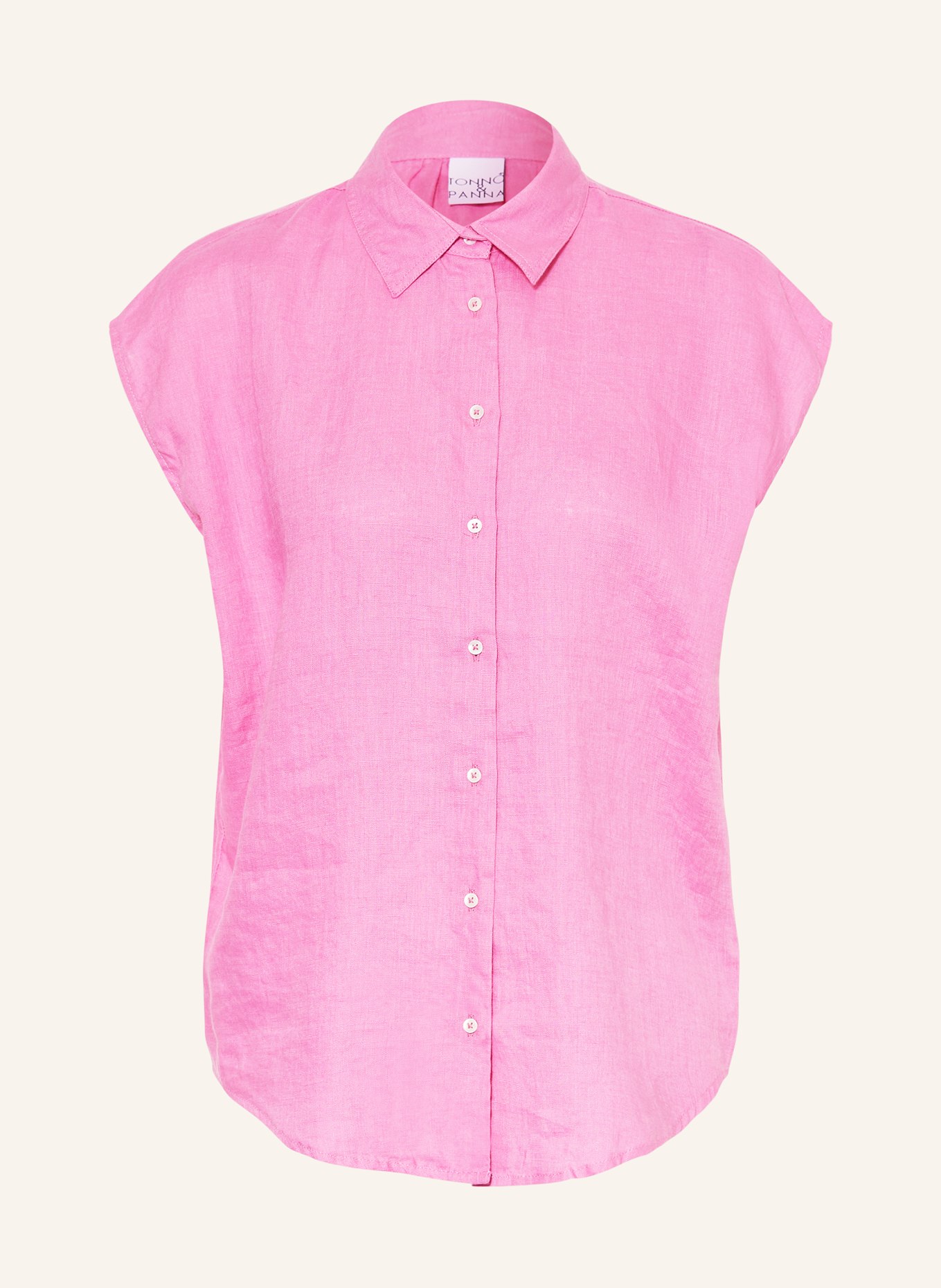 TONNO & PANNA Linen blouse top: PINK