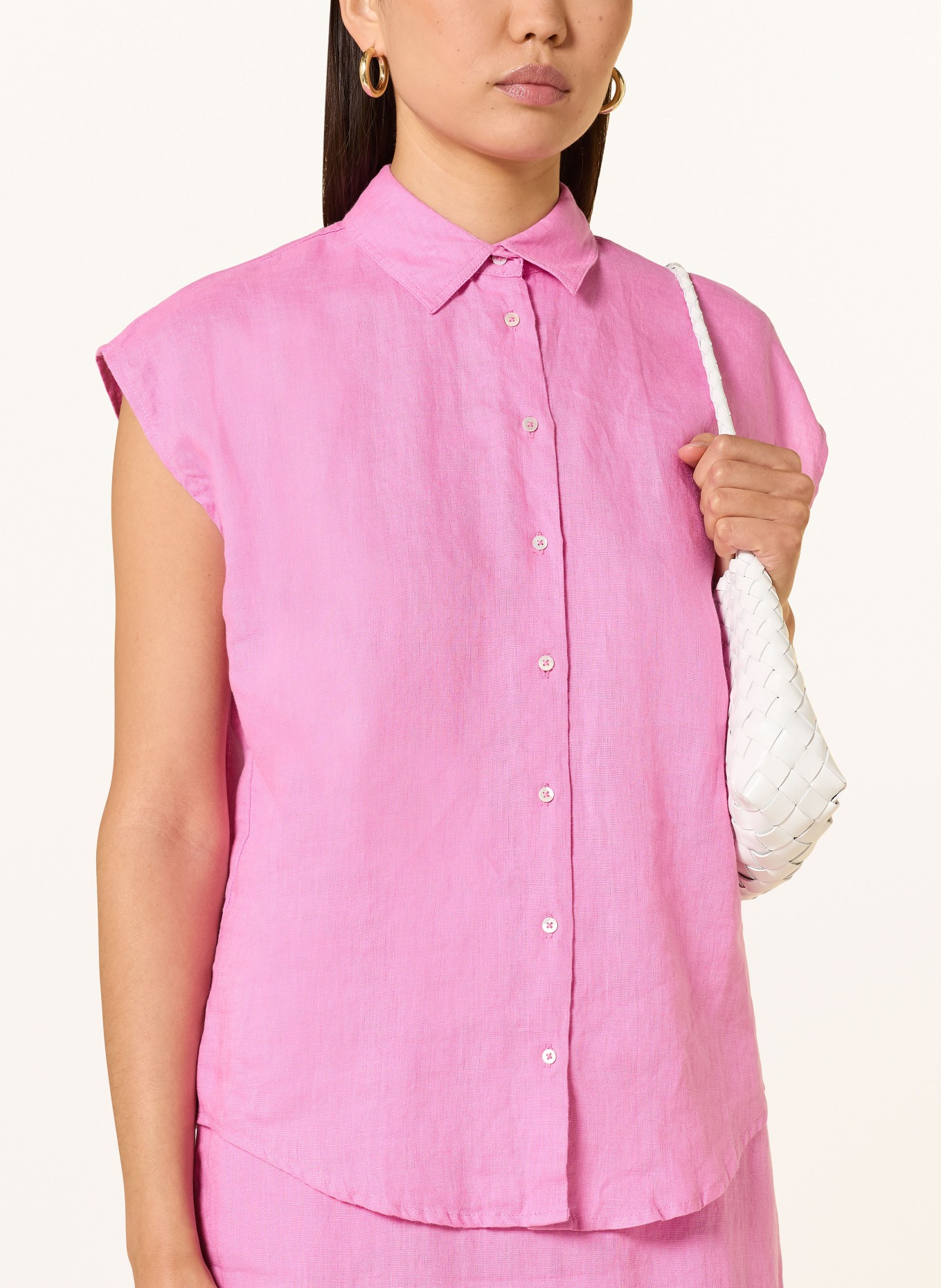 TONNO & PANNA Linen blouse top: PINK