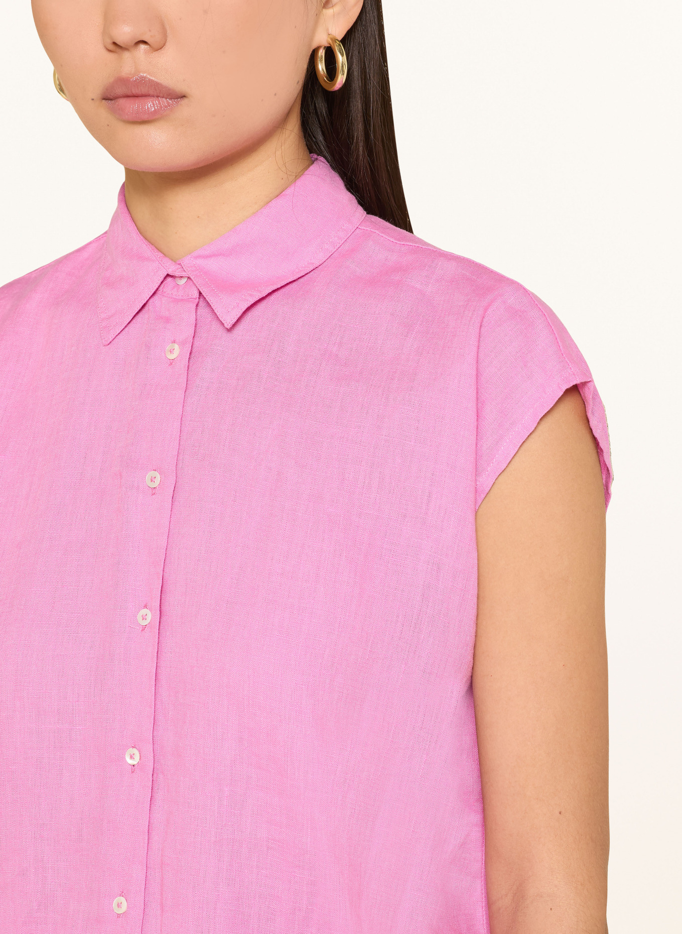 TONNO & PANNA Linen blouse top: PINK