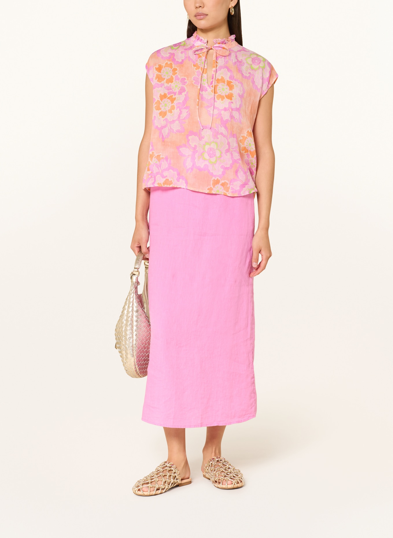 TONNO & PANNA Blusentop: HELLROSA / HELLORANGE / NEONGRÜN