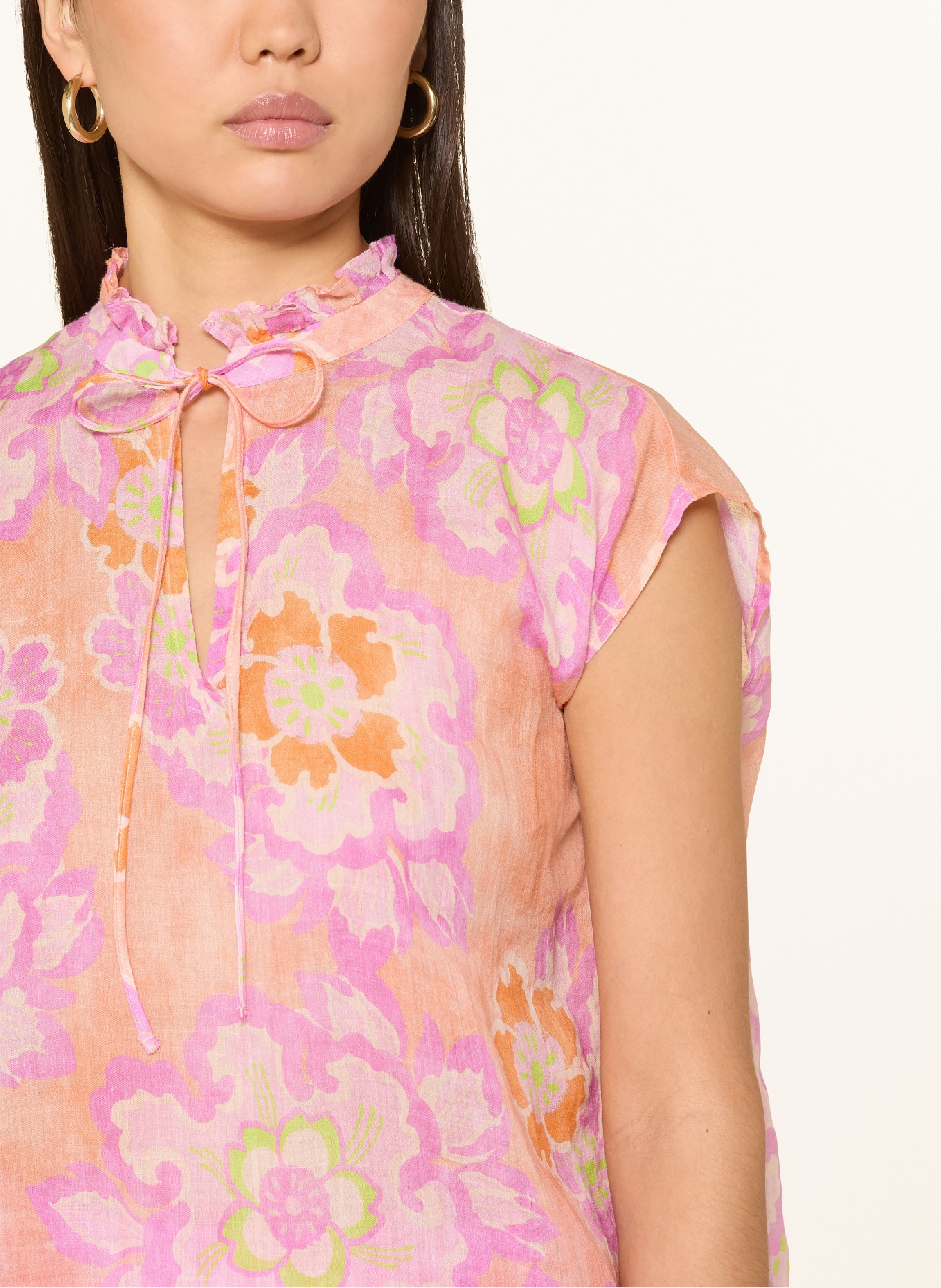 TONNO & PANNA Blusentop: HELLROSA / HELLORANGE / NEONGRÜN