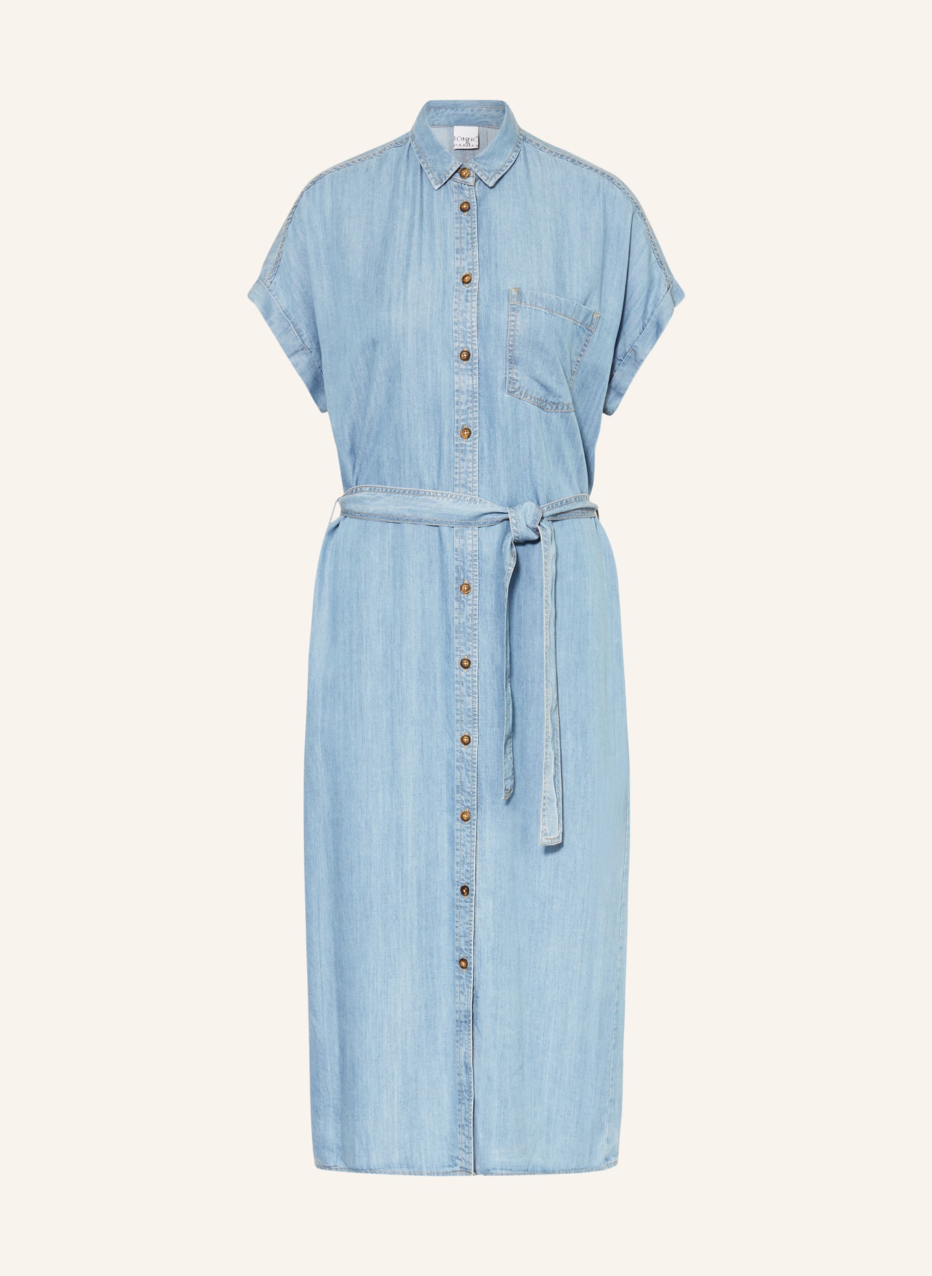 TONNO & PANNA Sukienka koszulowa w stylu jeansowym: JASNONIEBIESKI
