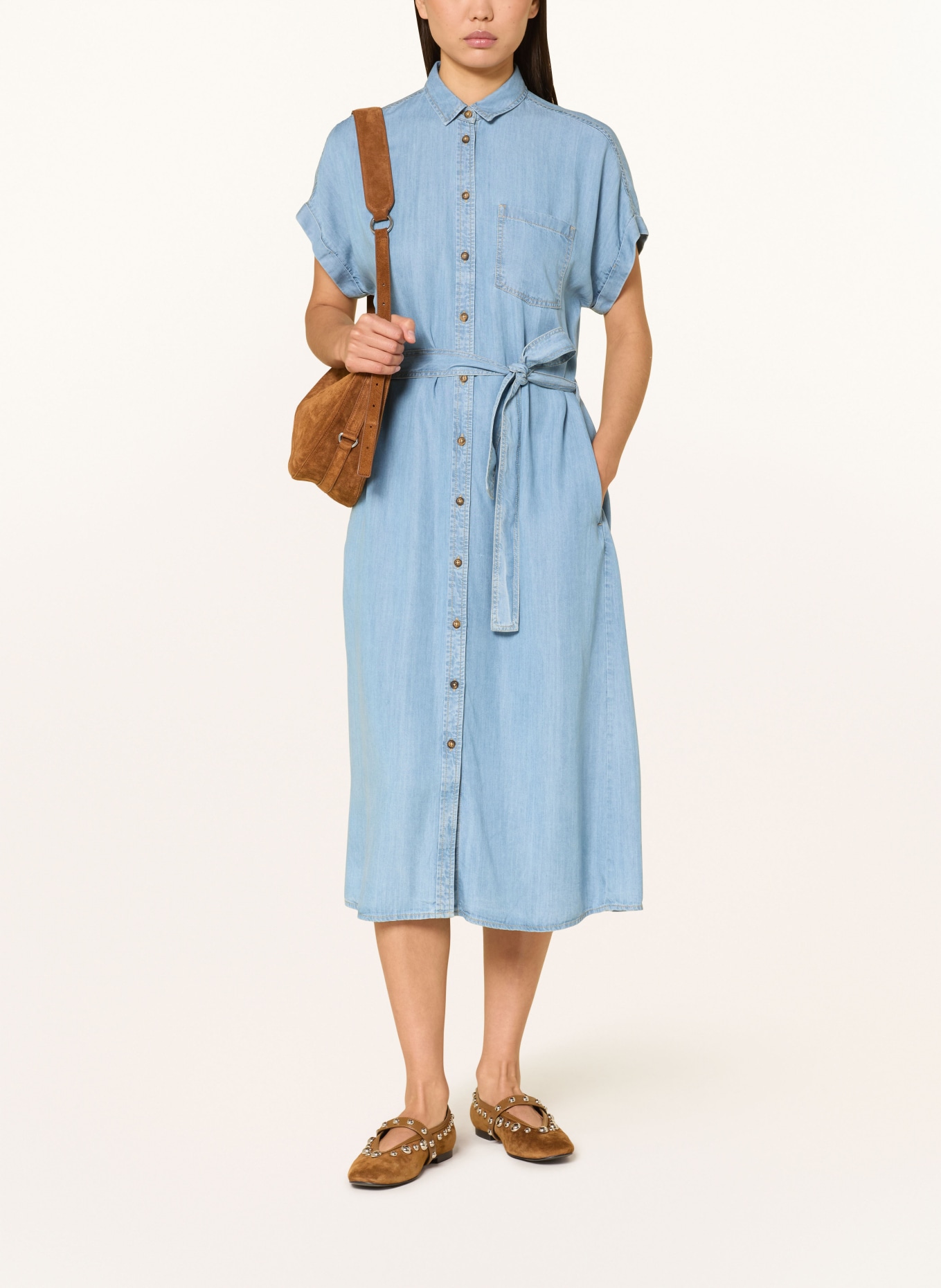 TONNO & PANNA Sukienka koszulowa w stylu jeansowym: JASNONIEBIESKI