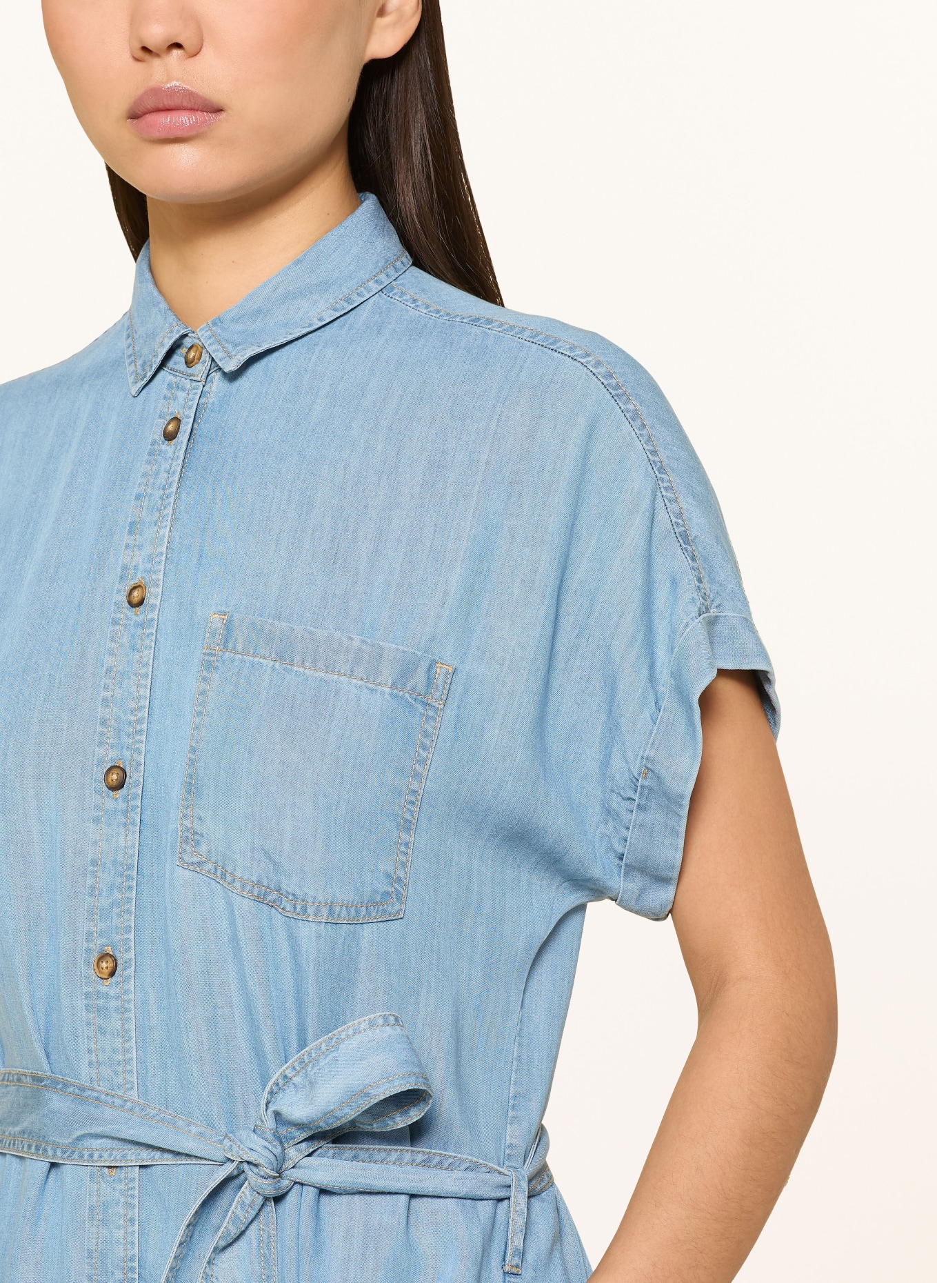 TONNO & PANNA Sukienka koszulowa w stylu jeansowym: JASNONIEBIESKI