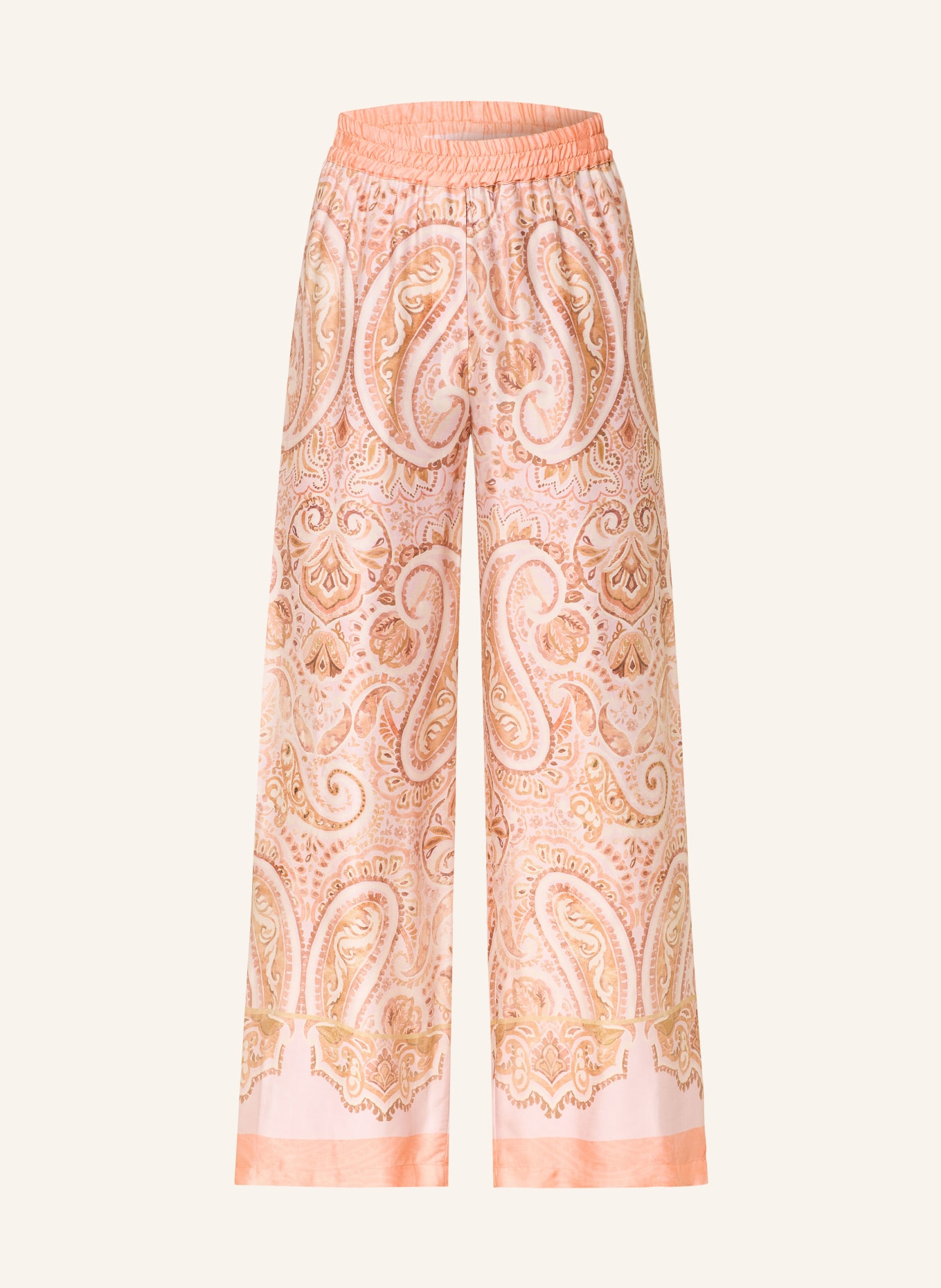 TONNO & PANNA Satin culottes: CREAM / LIGHT PINK / LIGHT ORANGE