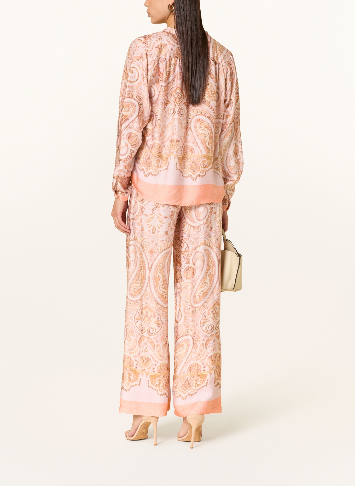 TONNO & PANNA Satin culottes: CREAM / LIGHT PINK / LIGHT ORANGE