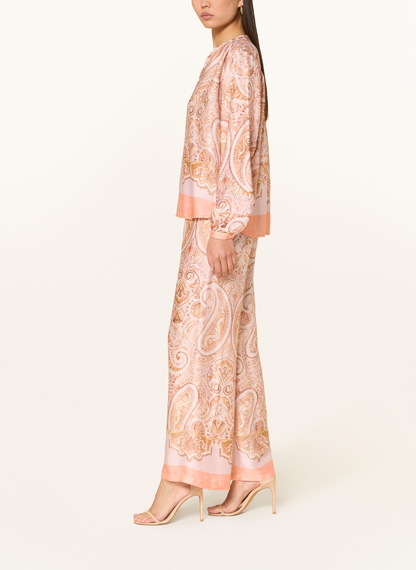 TONNO & PANNA Satin culottes: CREAM / LIGHT PINK / LIGHT ORANGE