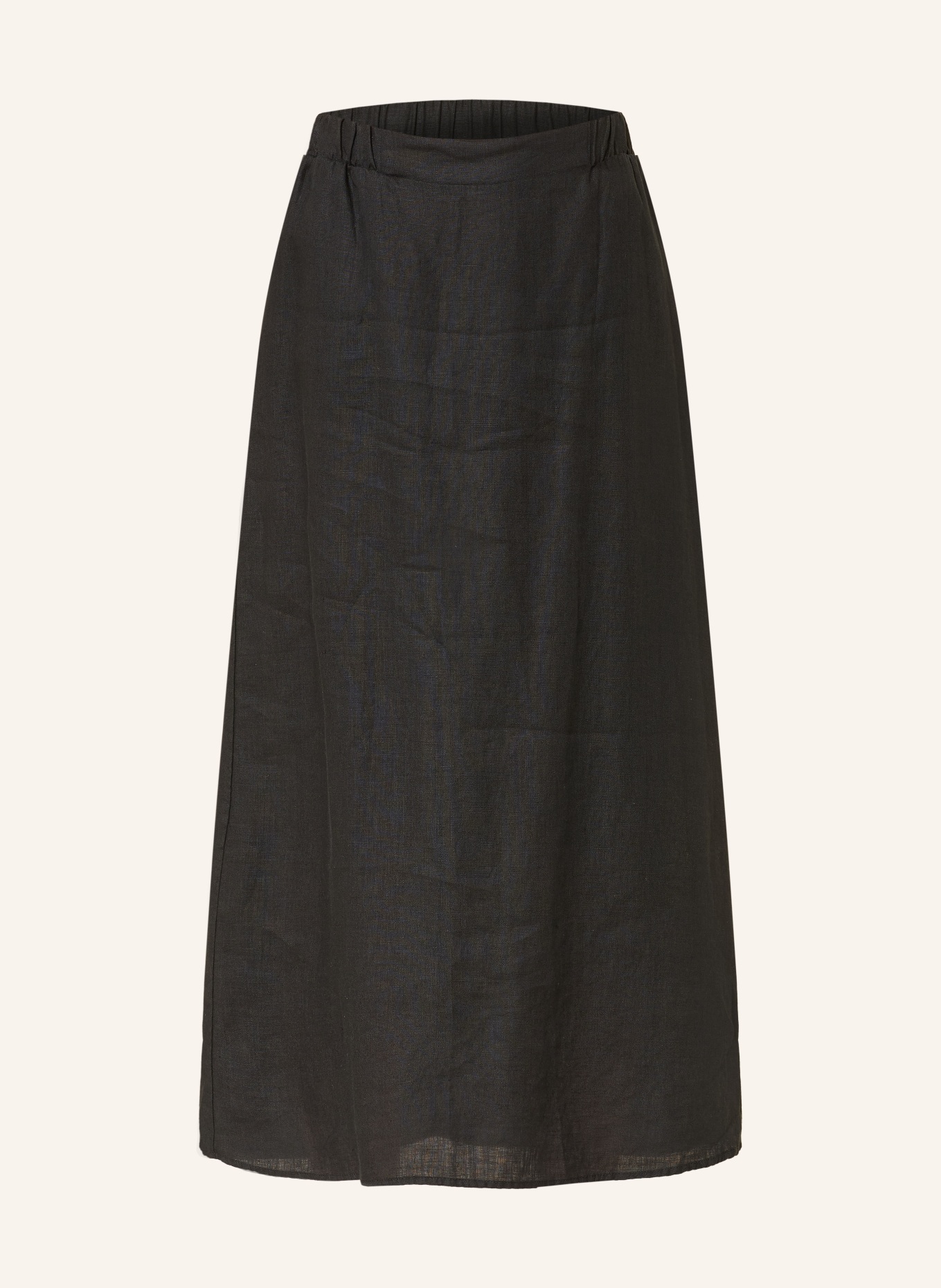 TONNO & PANNA linen skirt: BLACK