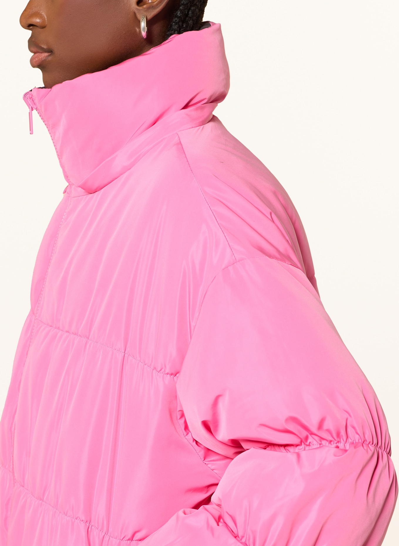 OH APRIL Steppjacke NICKY: ROSA / DUNKELBRAUN / SCHWARZ