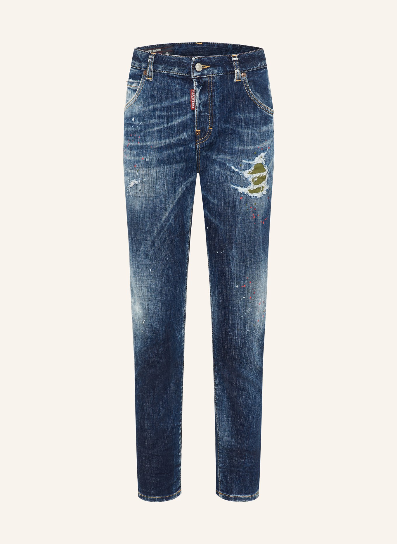 DSQUARED2 Destroyed Jeans TEDDY: 470 NAVY BLUE