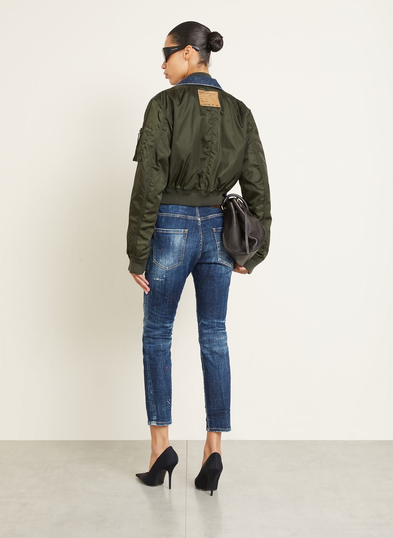 DSQUARED2 Destroyed Jeans TEDDY: 470 NAVY BLUE