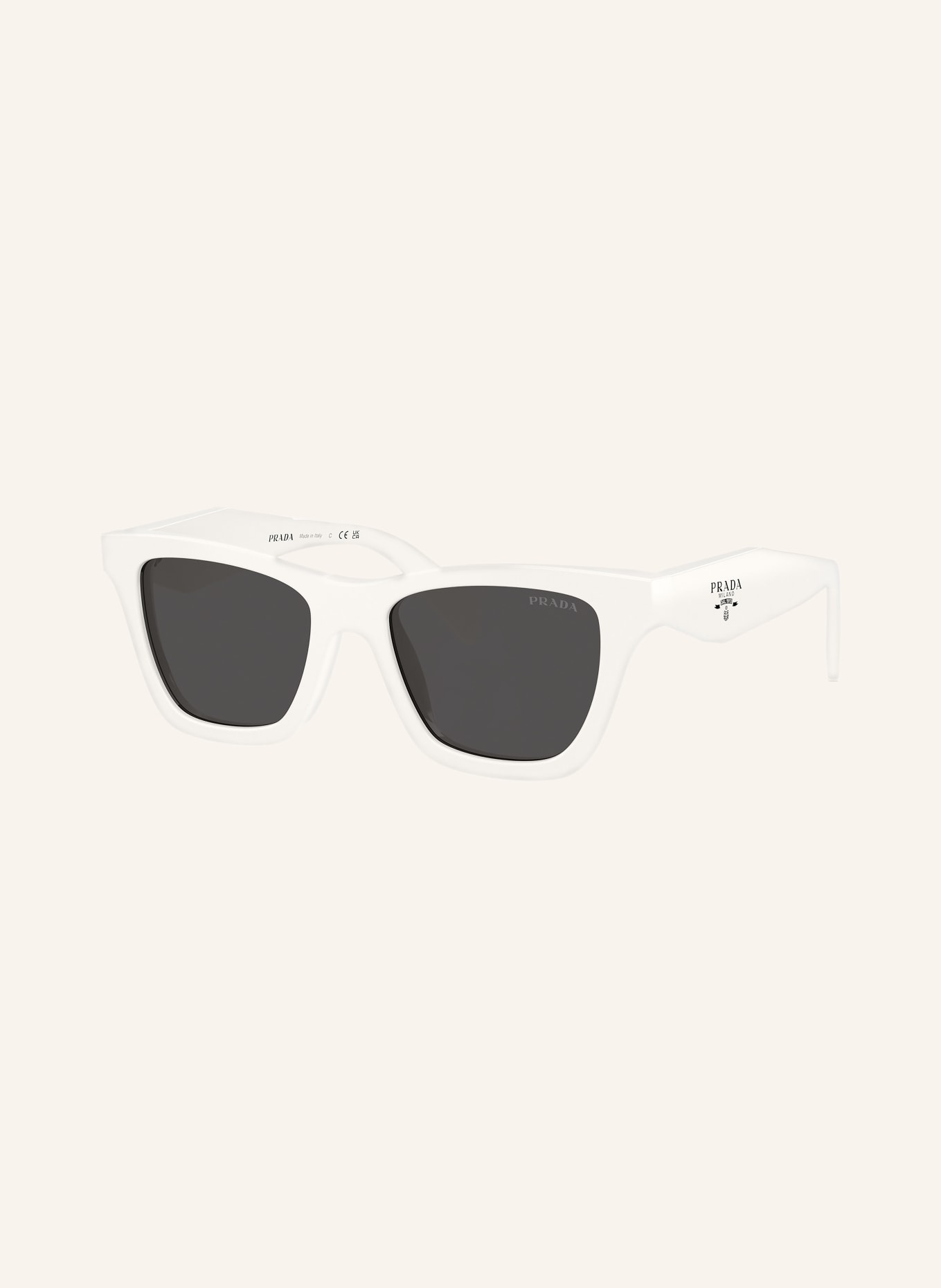 PRADA Sonnenbrille PR C07S: WEISS/ DUNKELGRAU