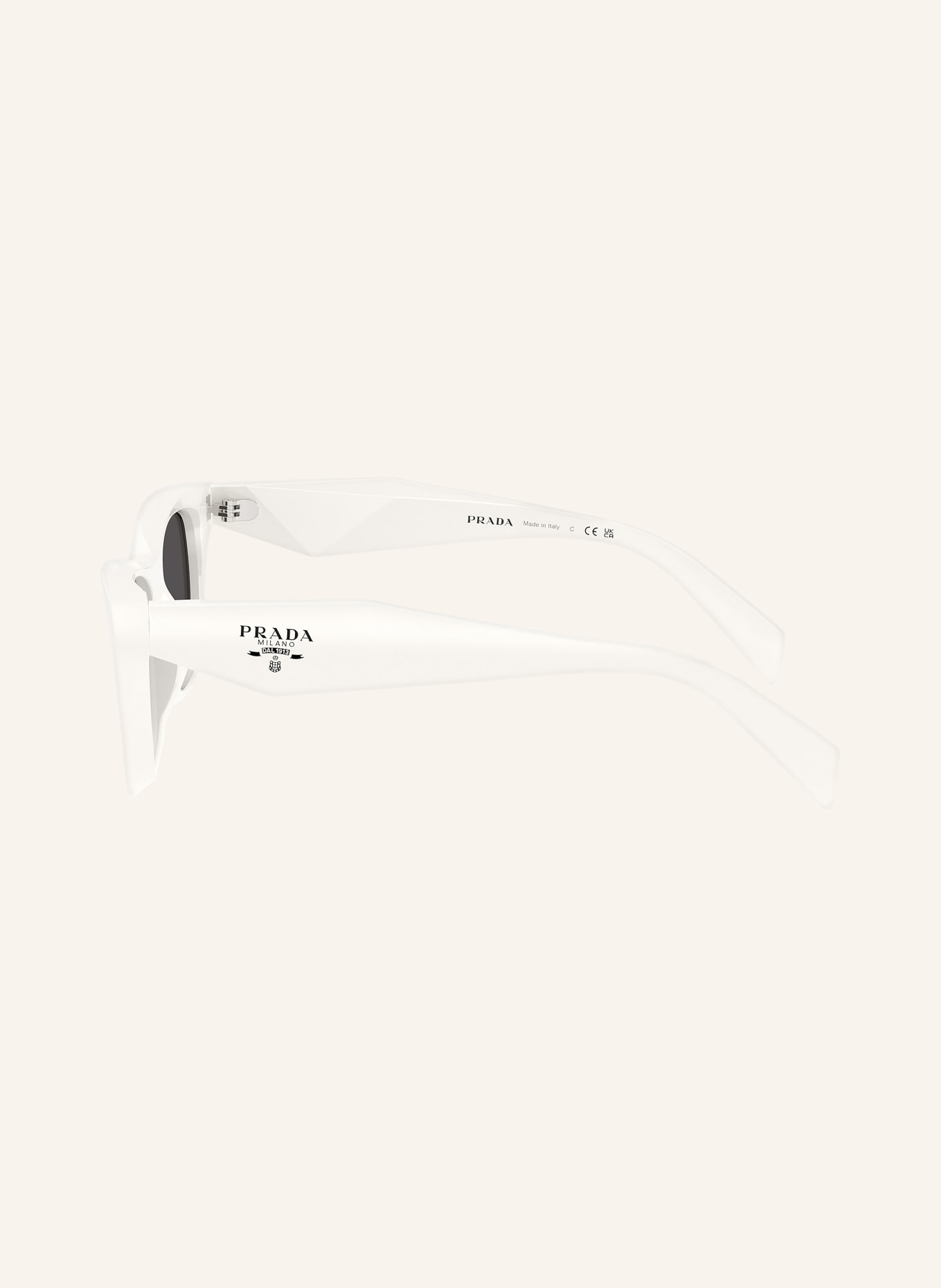 PRADA Sonnenbrille PR C07S: WEISS/ DUNKELGRAU