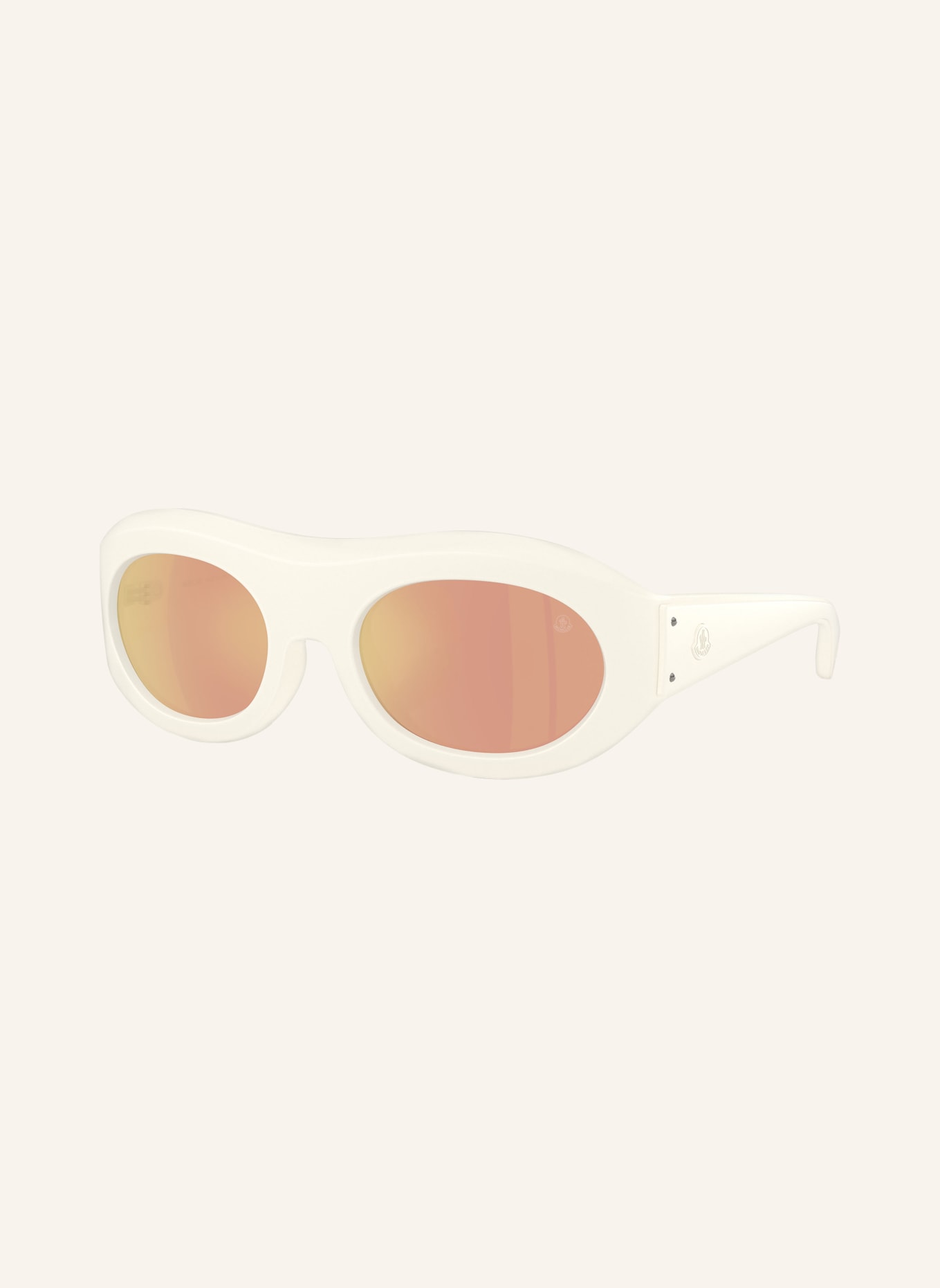 MONCLER Sonnenbrille ME8015U: WEIß/ HELLBRAUN