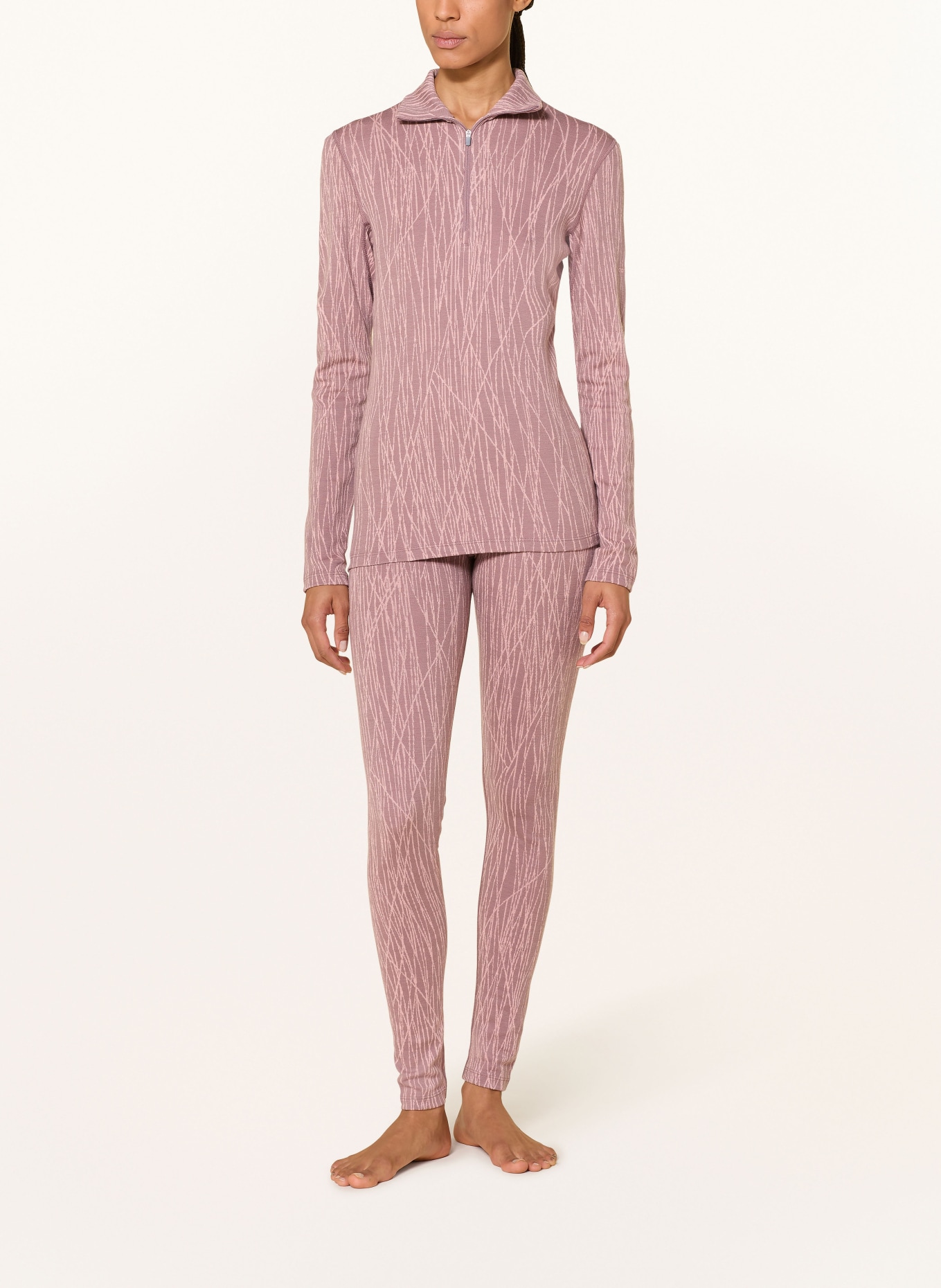icebreaker Funktionswäsche-Hose MERINO 260 VERTEX aus Merinowolle: ALTROSA / ROSÉ