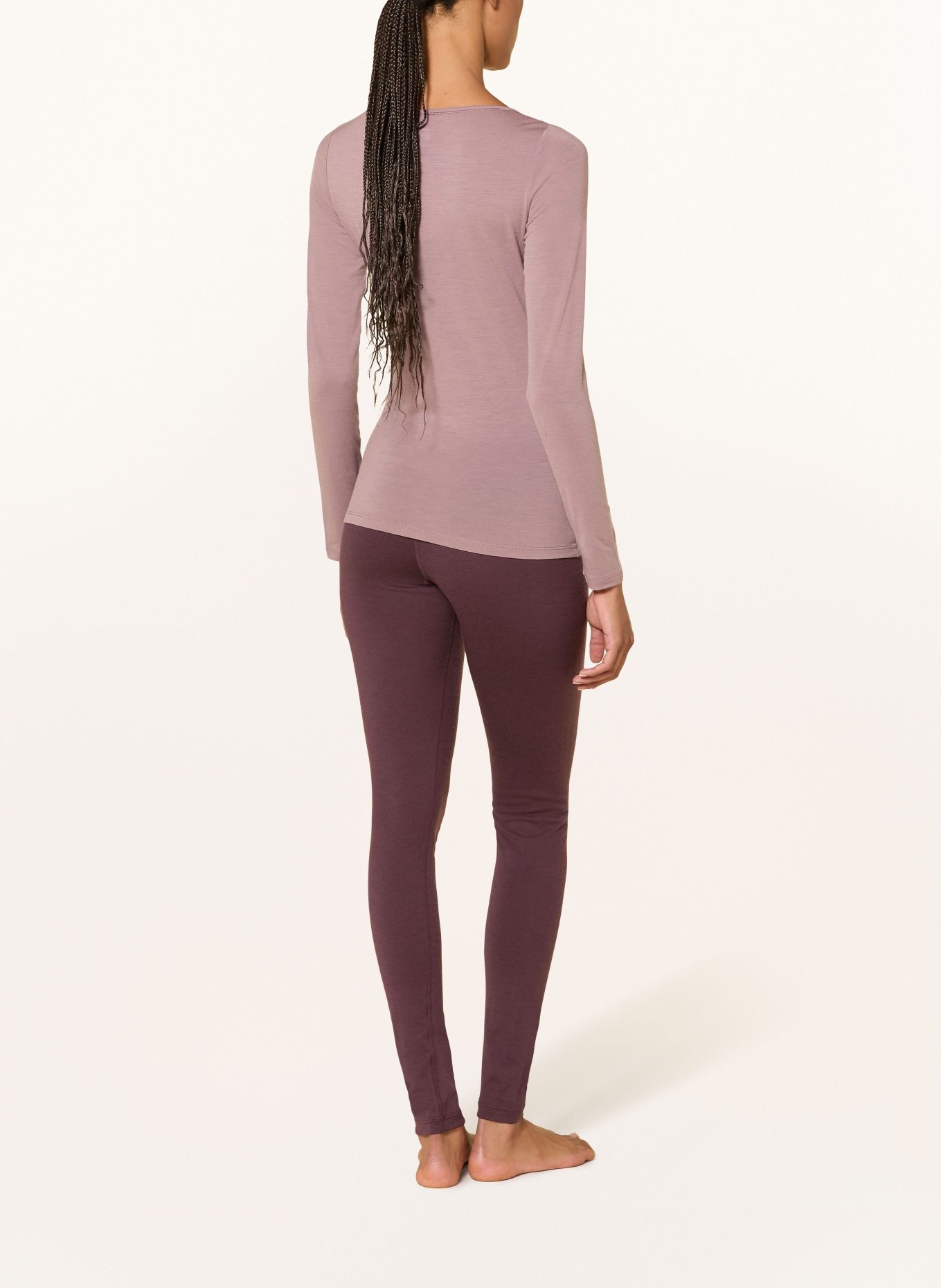 icebreaker Funkční kalhoty MERINO 200 OASIS z merino vlny: TMAVĚ ČERVENÁ