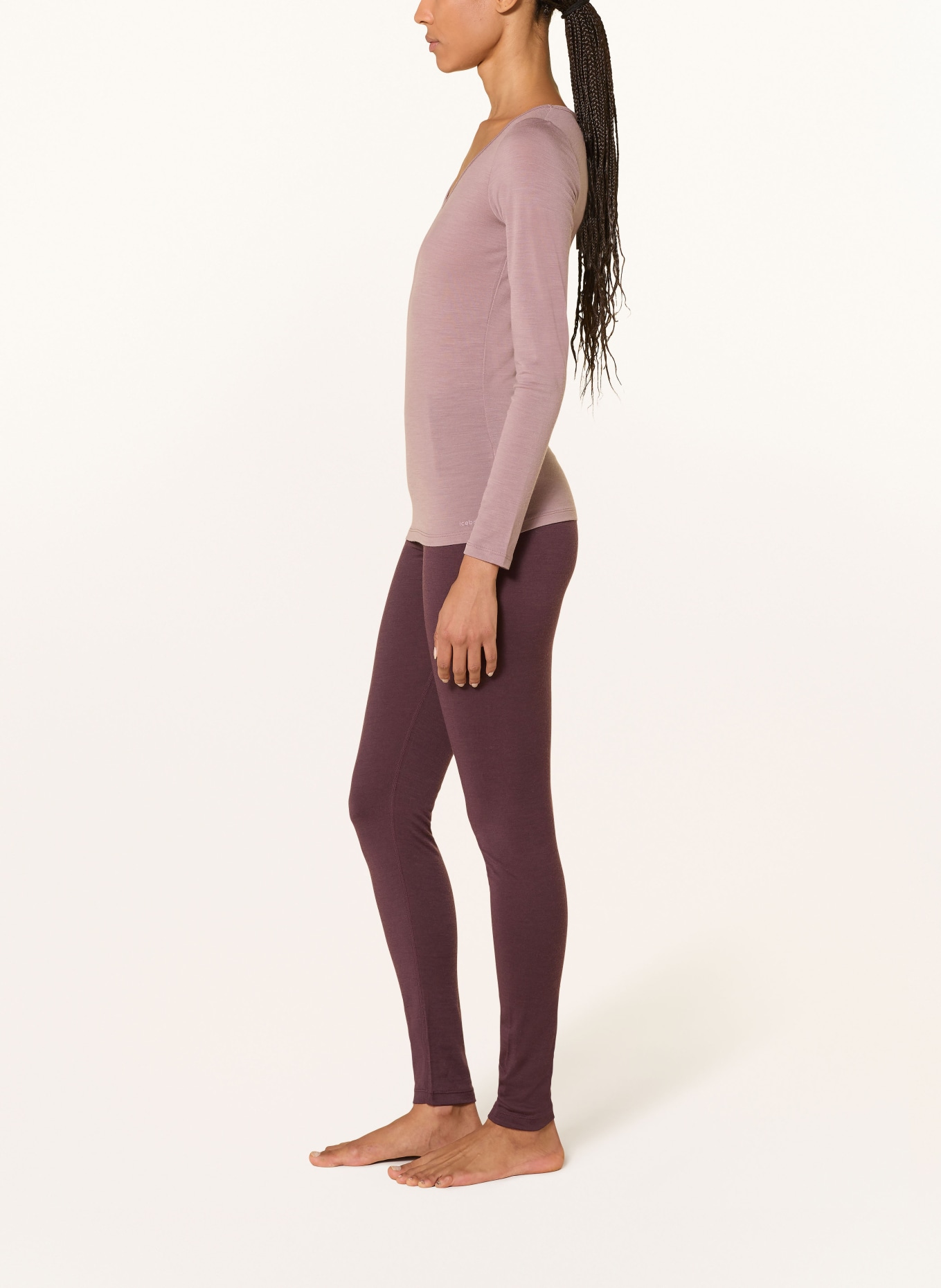 icebreaker Funkční kalhoty MERINO 200 OASIS z merino vlny: TMAVĚ ČERVENÁ