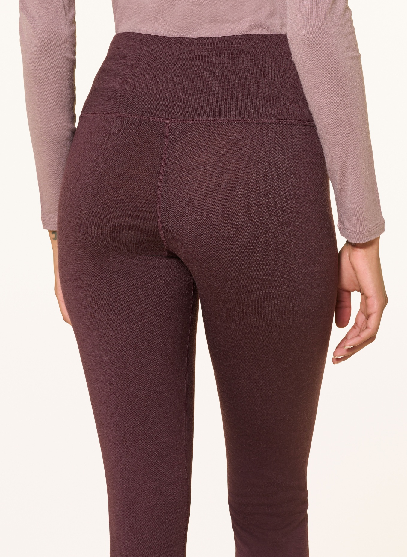 icebreaker Funkční kalhoty MERINO 200 OASIS z merino vlny: TMAVĚ ČERVENÁ